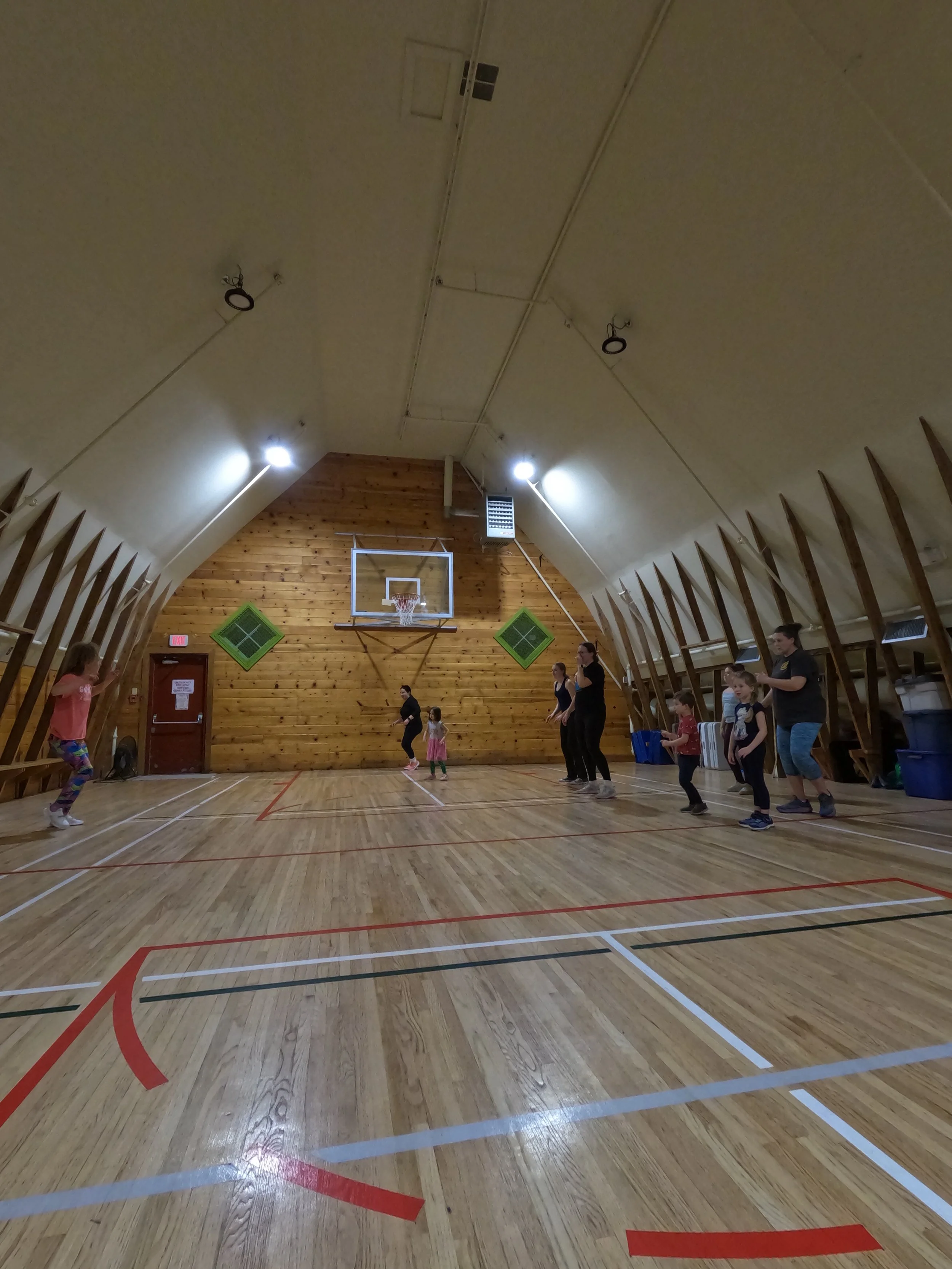 Fit Family Zumba dance fitness party at the Shawnessy Barn for families with kids ages 5 and older