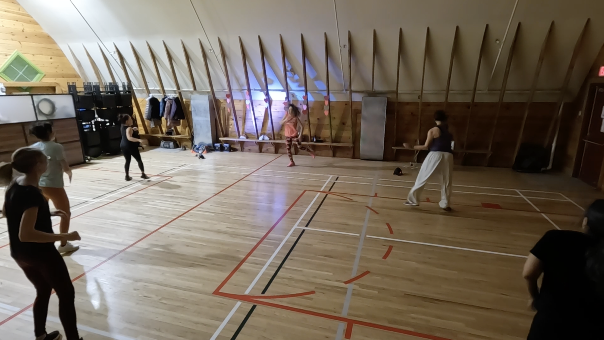 Valentine's Zumba party at the Shawnessy Barn