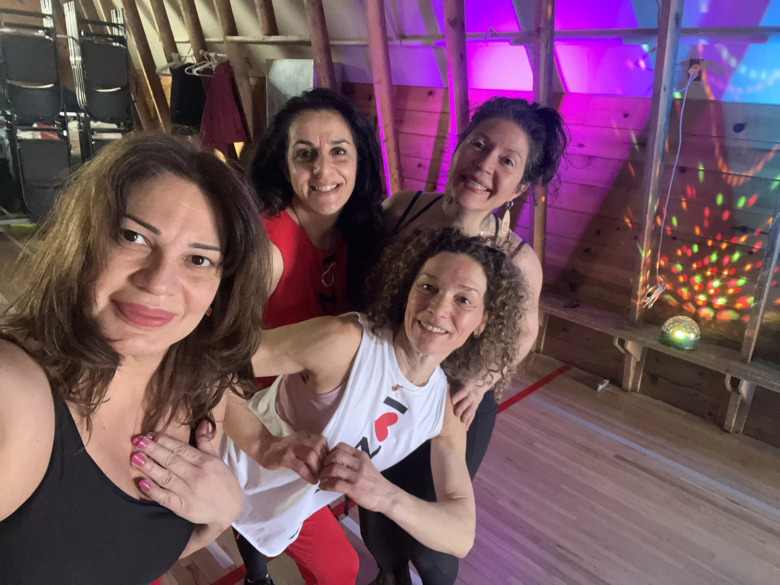 Valentine's Zumba party at the Shawnessy Barn