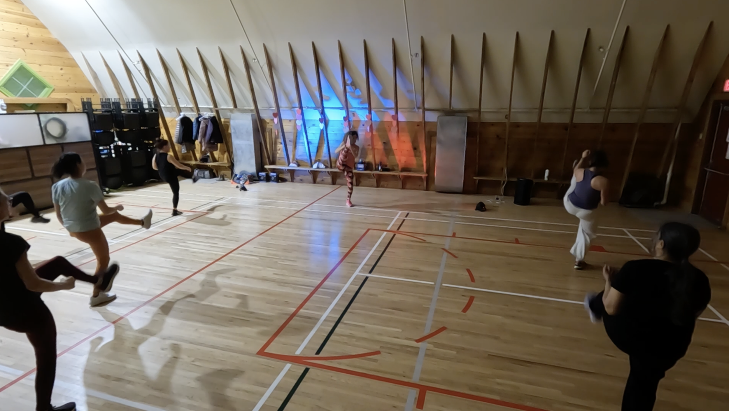 Valentine's Zumba party at the Shawnessy Barn