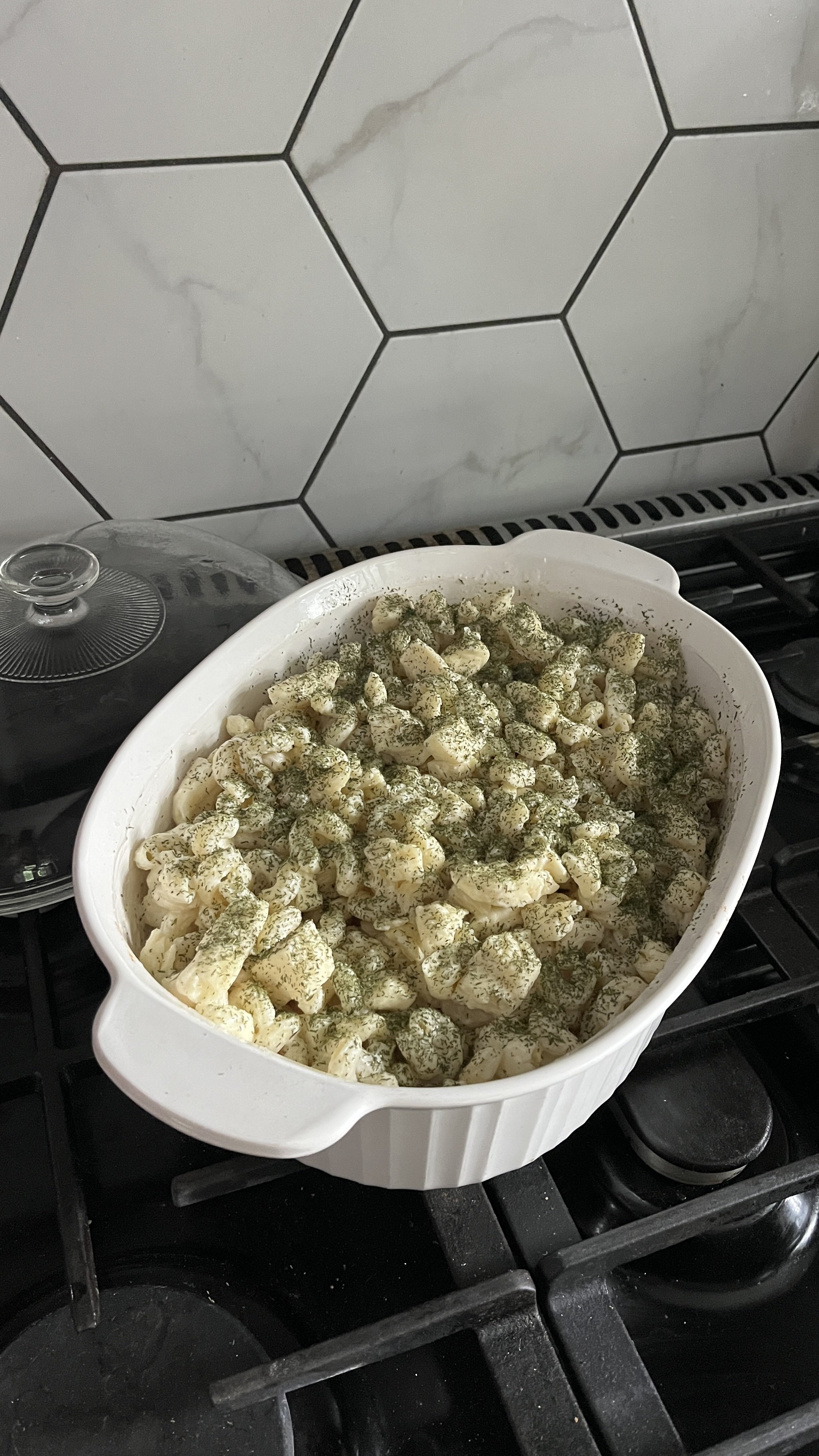 Pasta with goat cheese