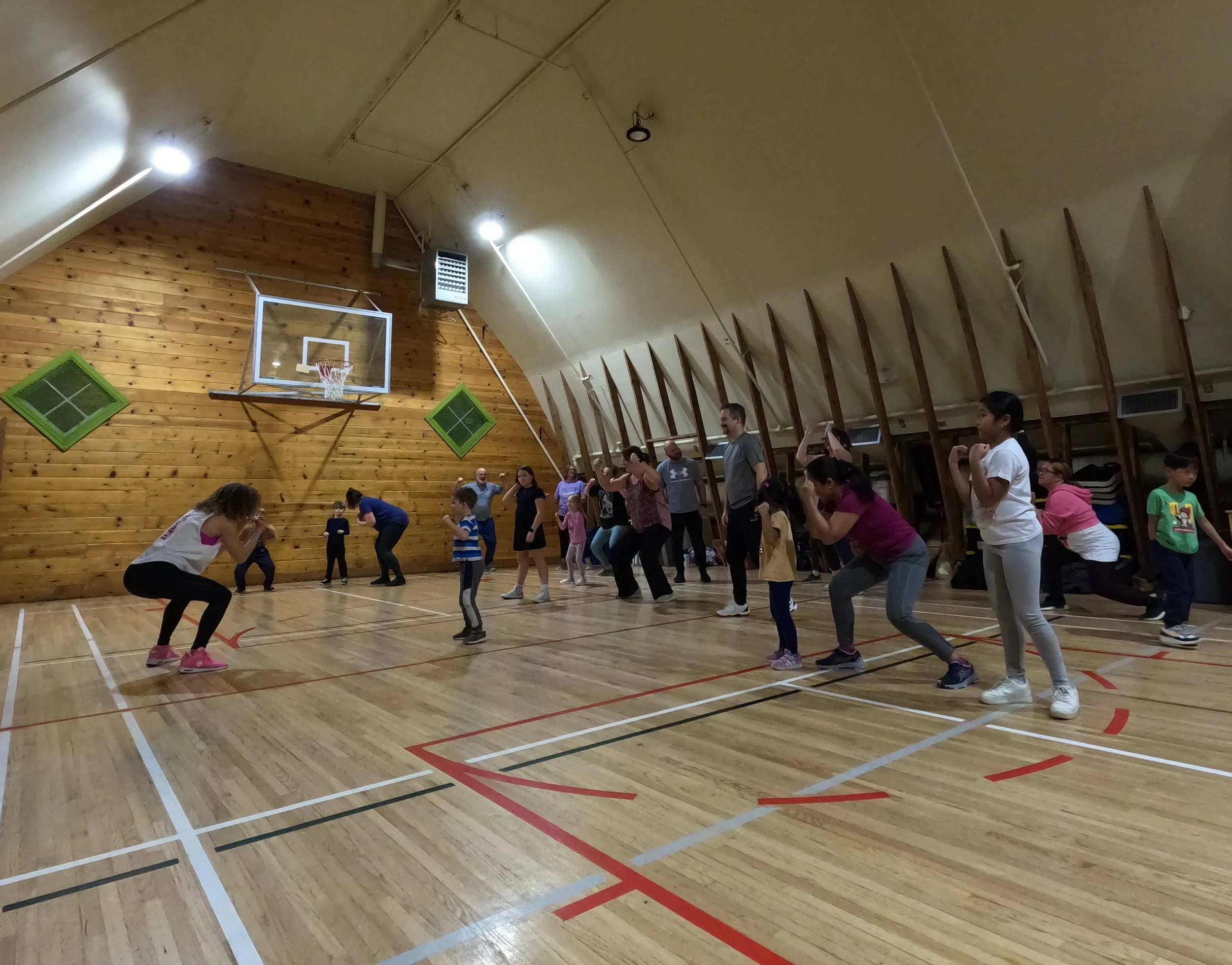 Fit Family Zumba dance fitness party at the Shawnessy Barn for families with kids ages 5 and older