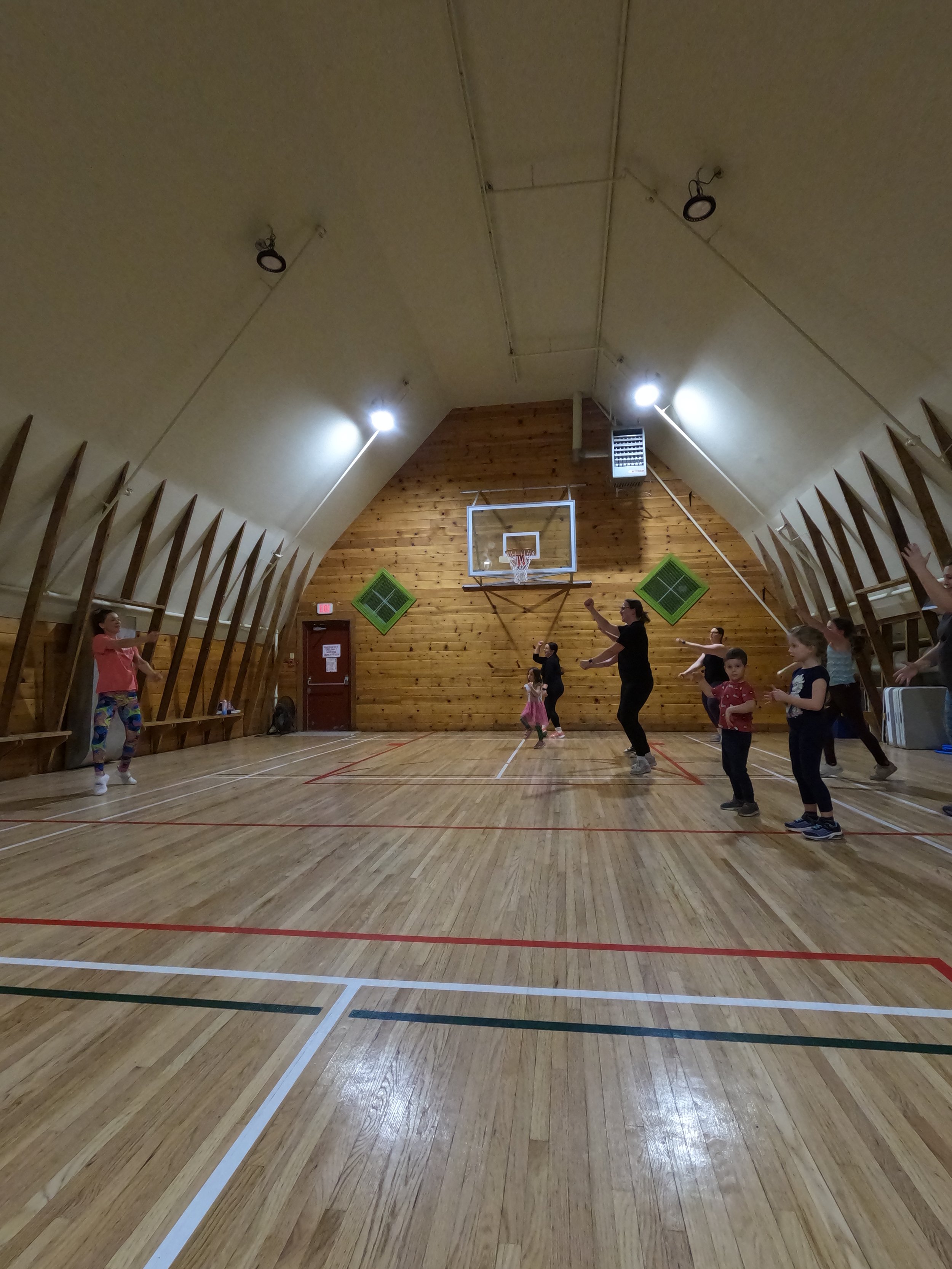 Fit Family Zumba dance fitness party at the Shawnessy Barn for families with kids ages 5 and older