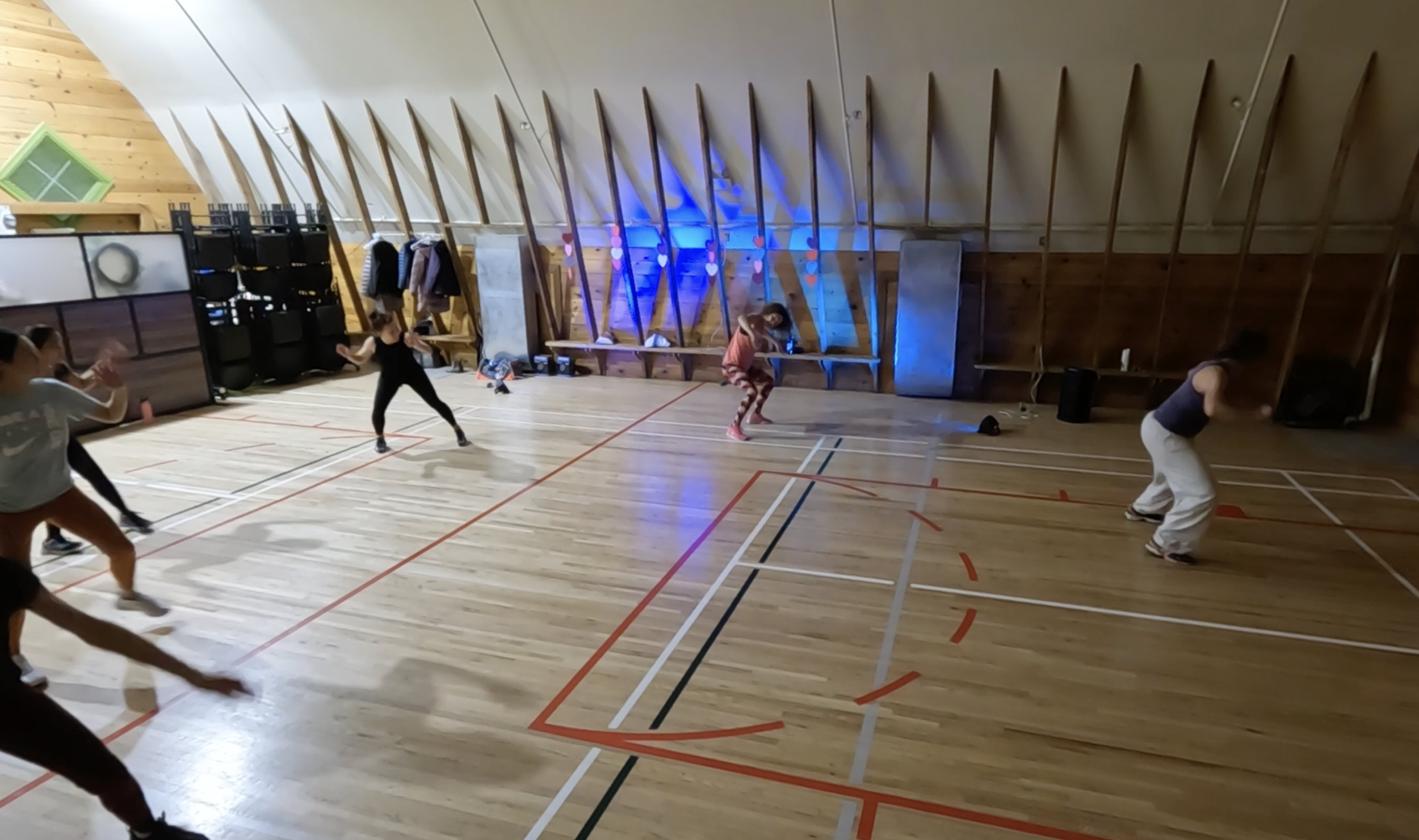 Valentine's Zumba party at the Shawnessy Barn