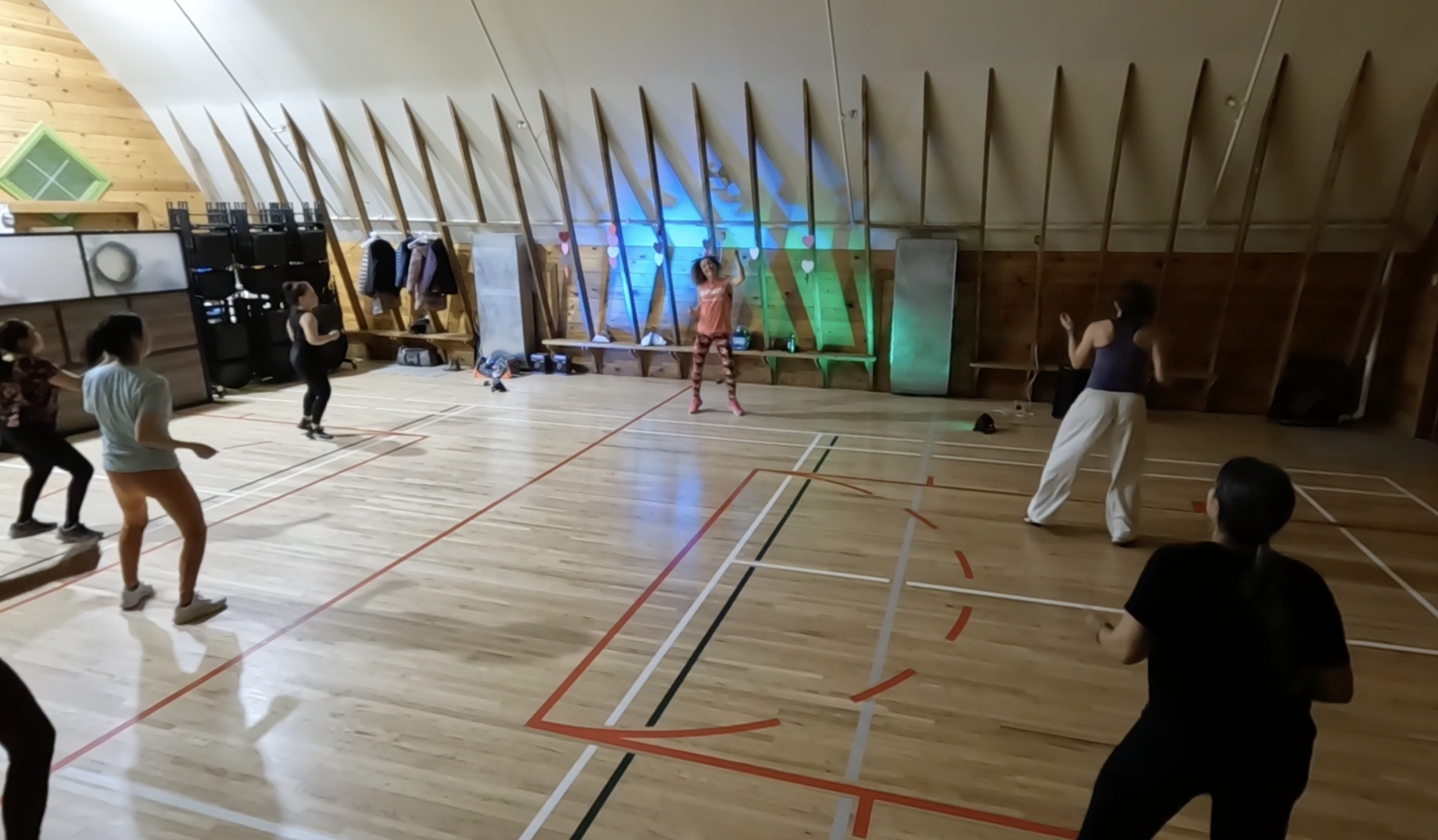 Valentine's Zumba party at the Shawnessy Barn