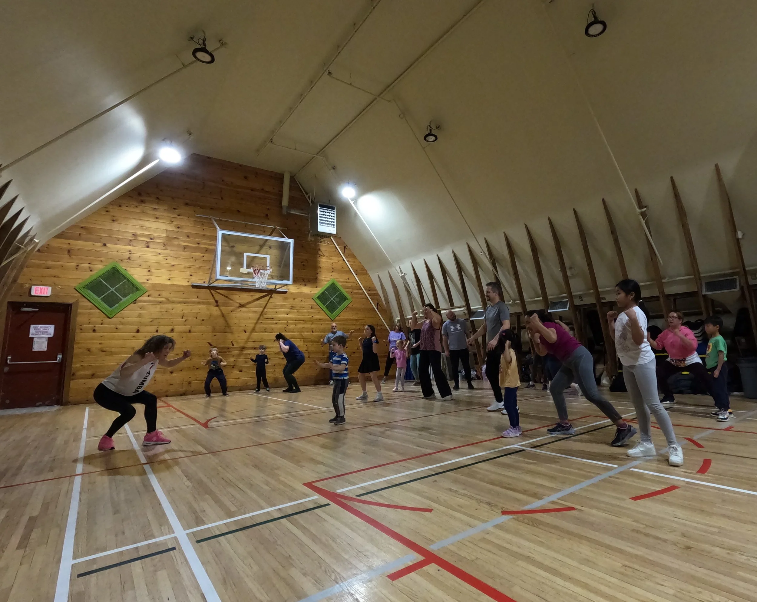 Fit Family Zumba dance fitness party at the Shawnessy Barn for families with kids ages 5 and older