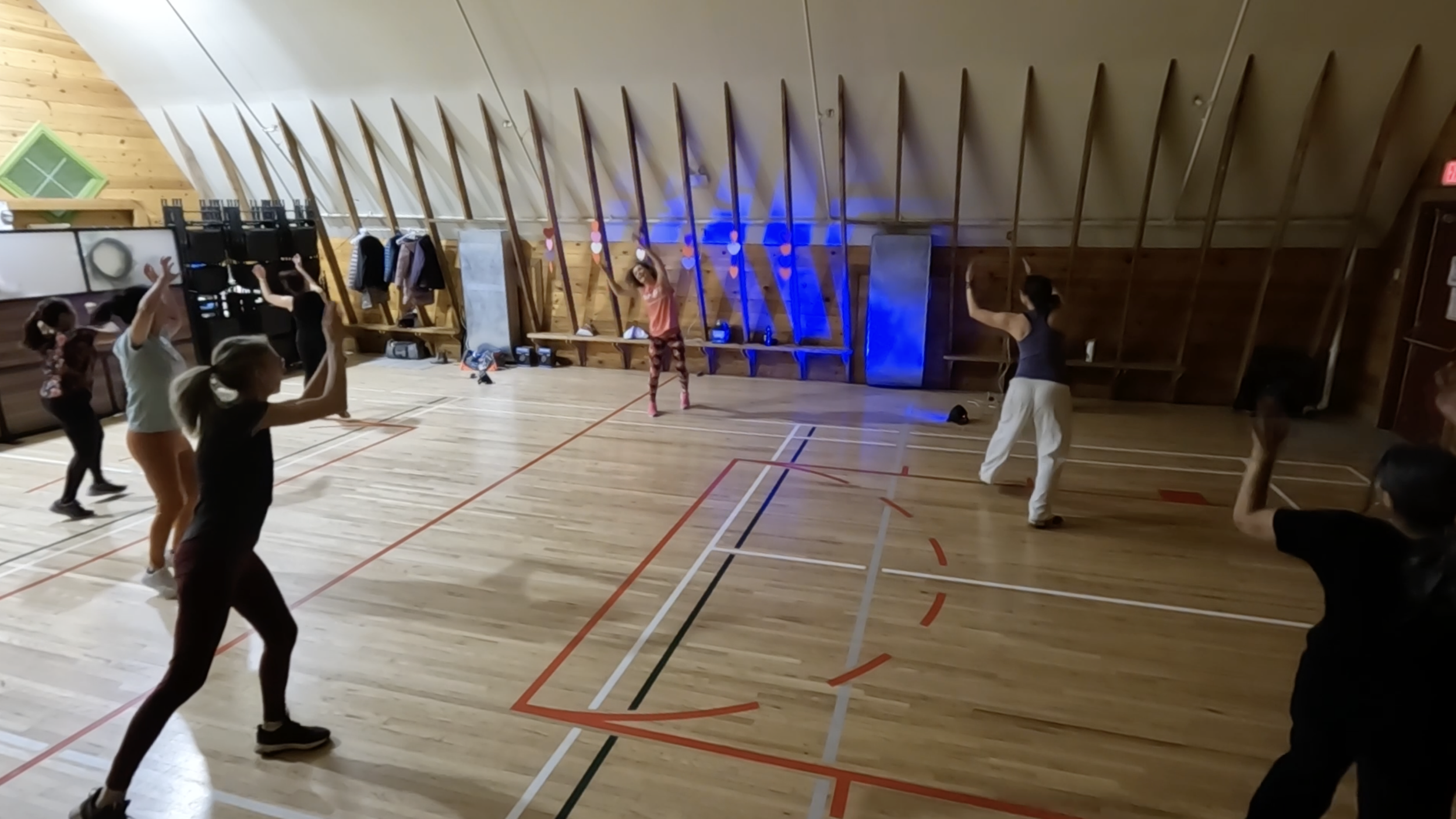 Valentine's Zumba party at the Shawnessy Barn