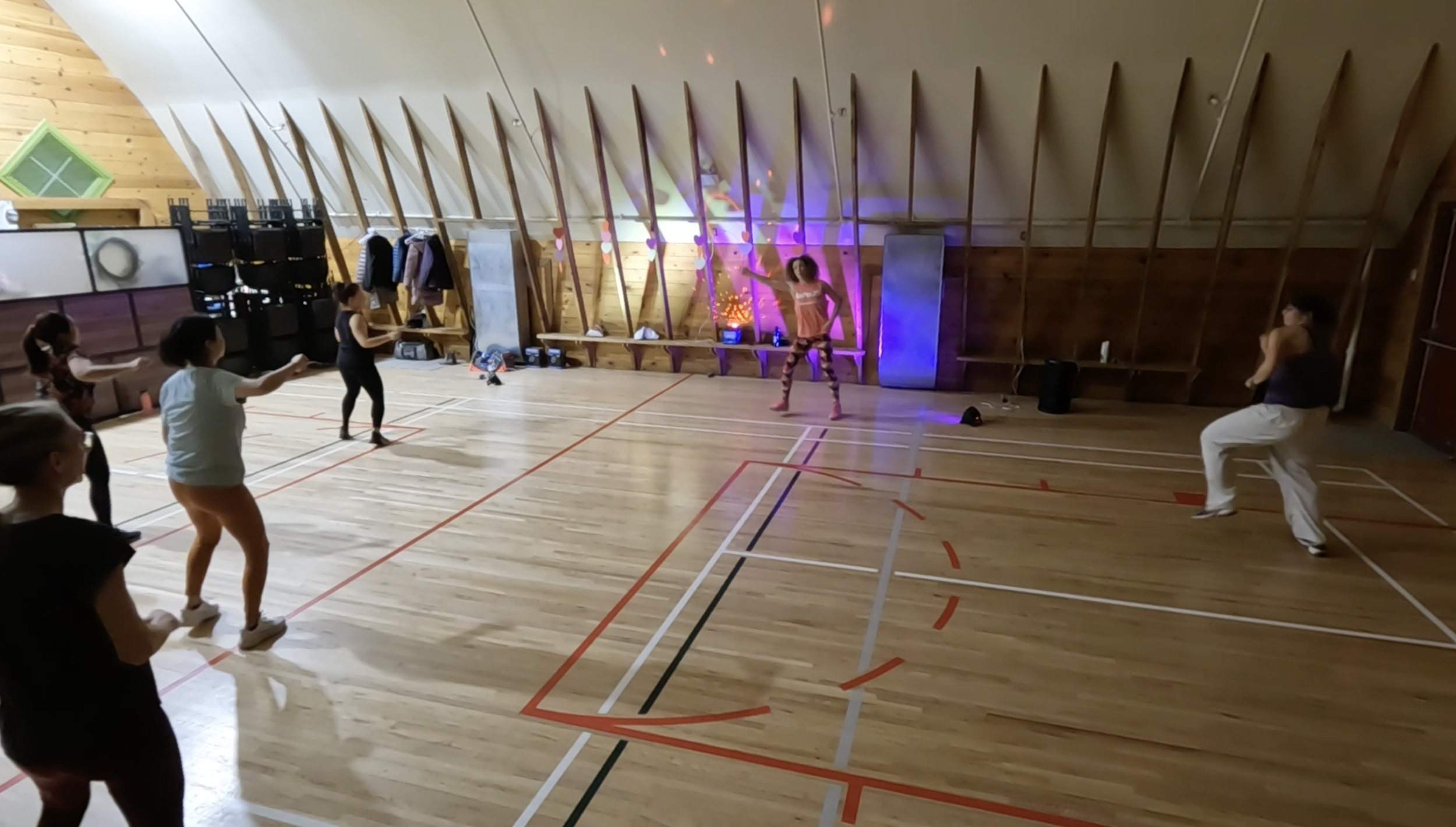 Valentine's Zumba party at the Shawnessy Barn