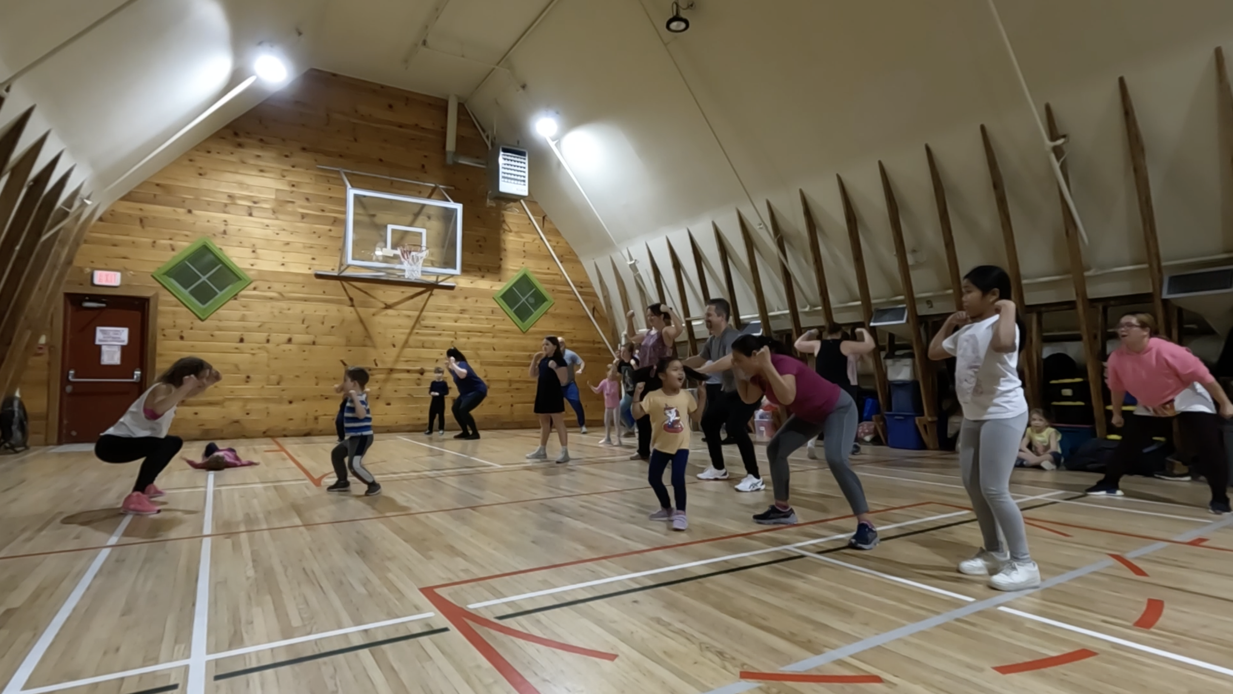 Fit Family Zumba dance fitness party at the Shawnessy Barn for families with kids ages 5 and up