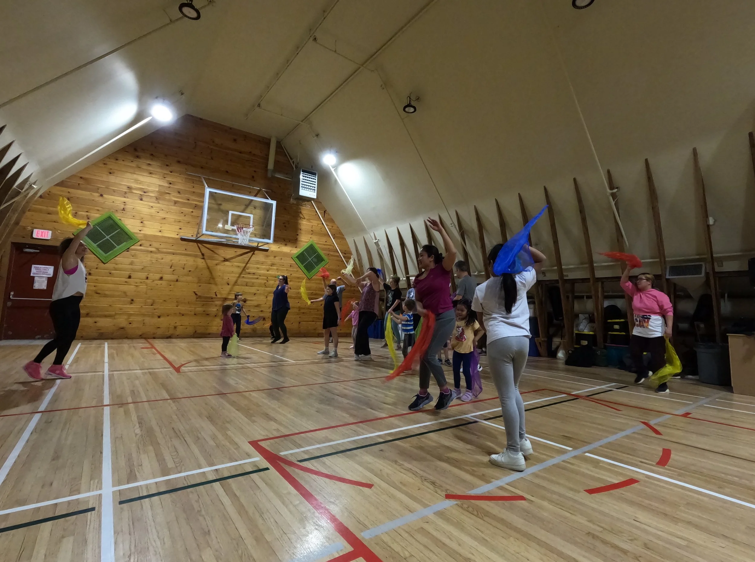 Fit Family Zumba dance fitness party at the Shawnessy Barn for families with kids ages 5 and older