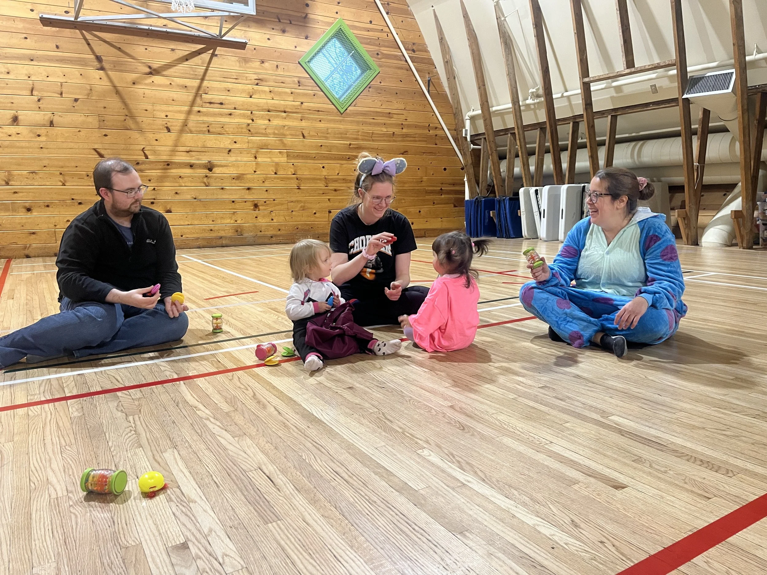 Halloween Zumbini party at the Shawnessy Barn for families with babies and toddlers
