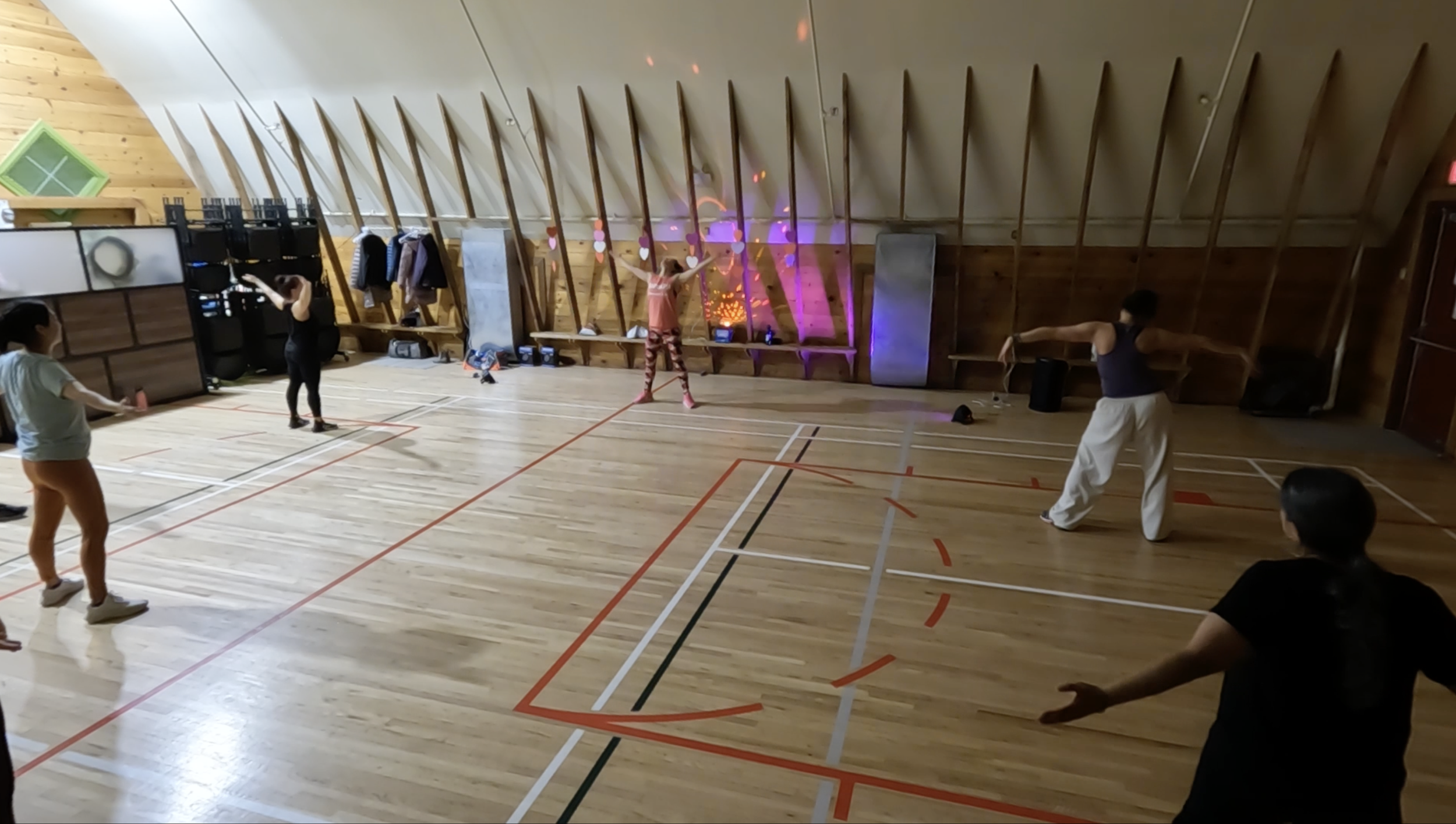 Valentine's Zumba party at the Shawnessy Barn