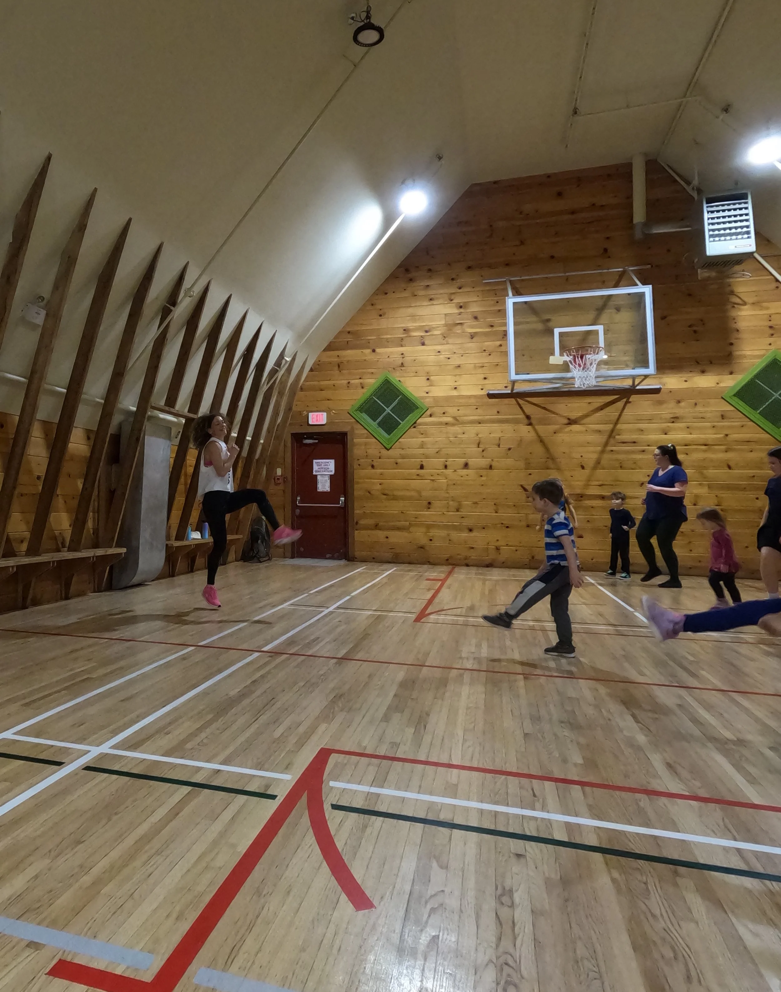 Fit Family Zumba dance fitness party at the Shawnessy Barn for families with kids ages 5 and older