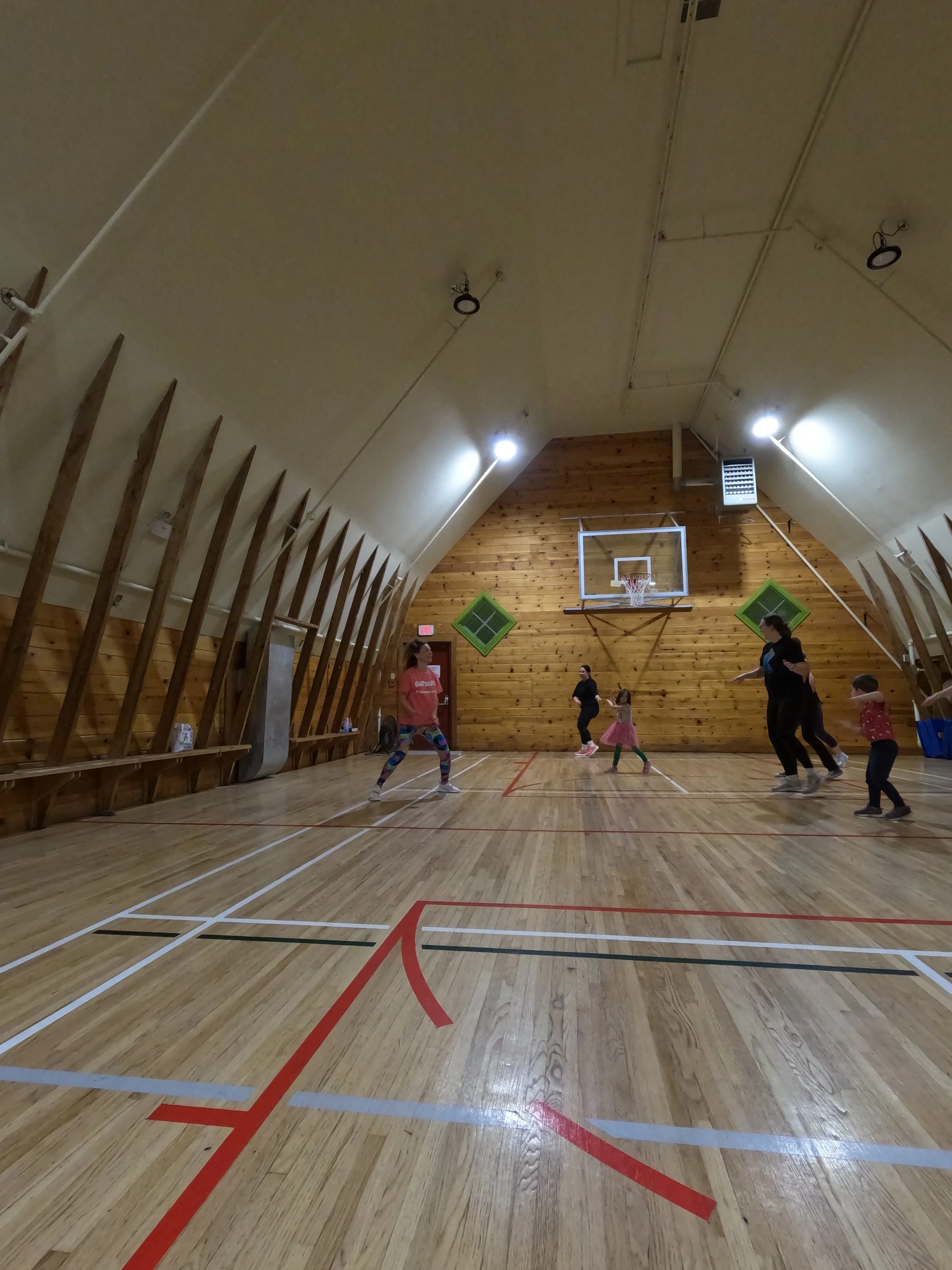 Fit Family Zumba dance fitness party at the Shawnessy Barn for families with kids ages 5 and older