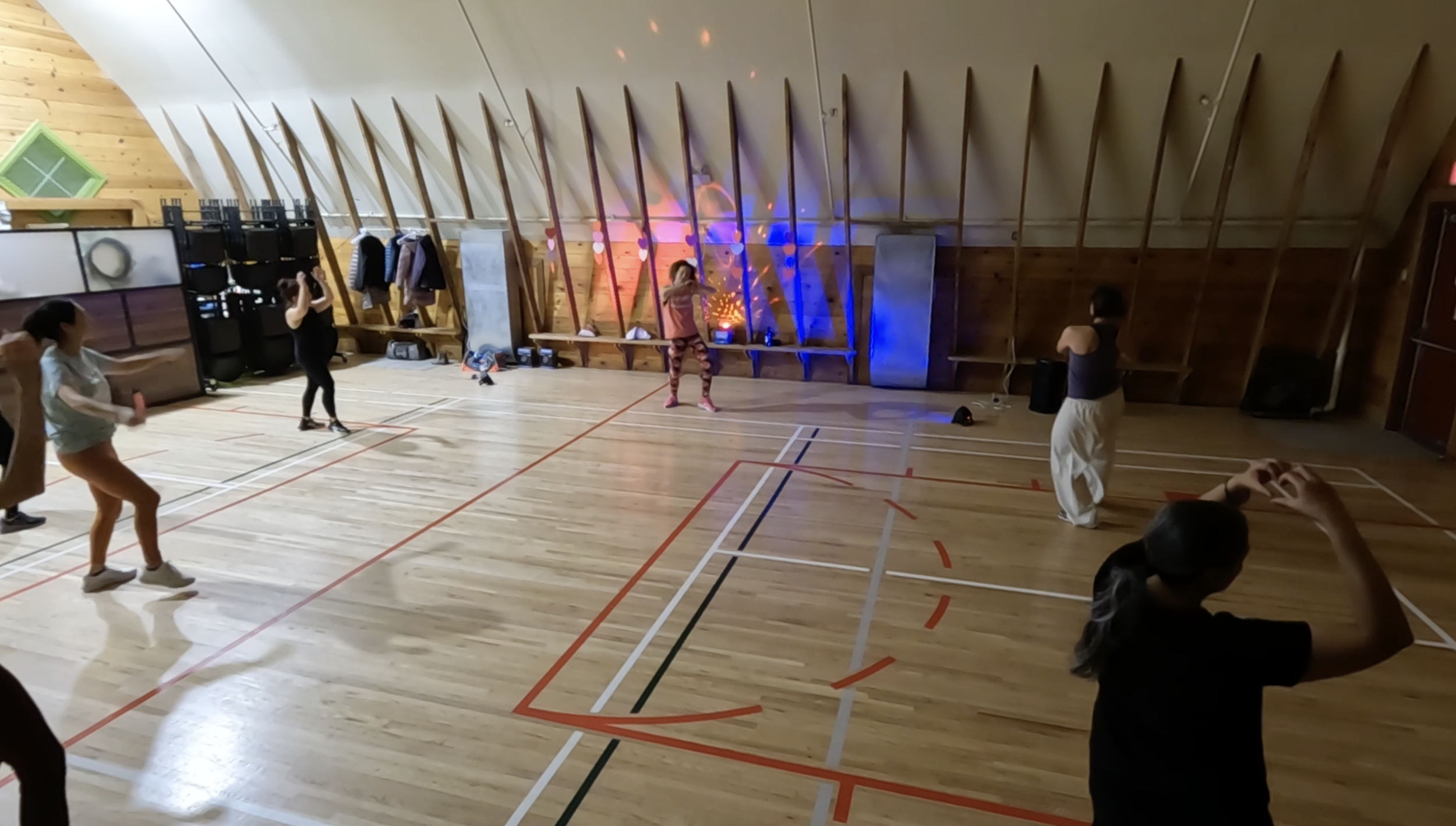 Valentine's Zumba party at the Shawnessy Barn