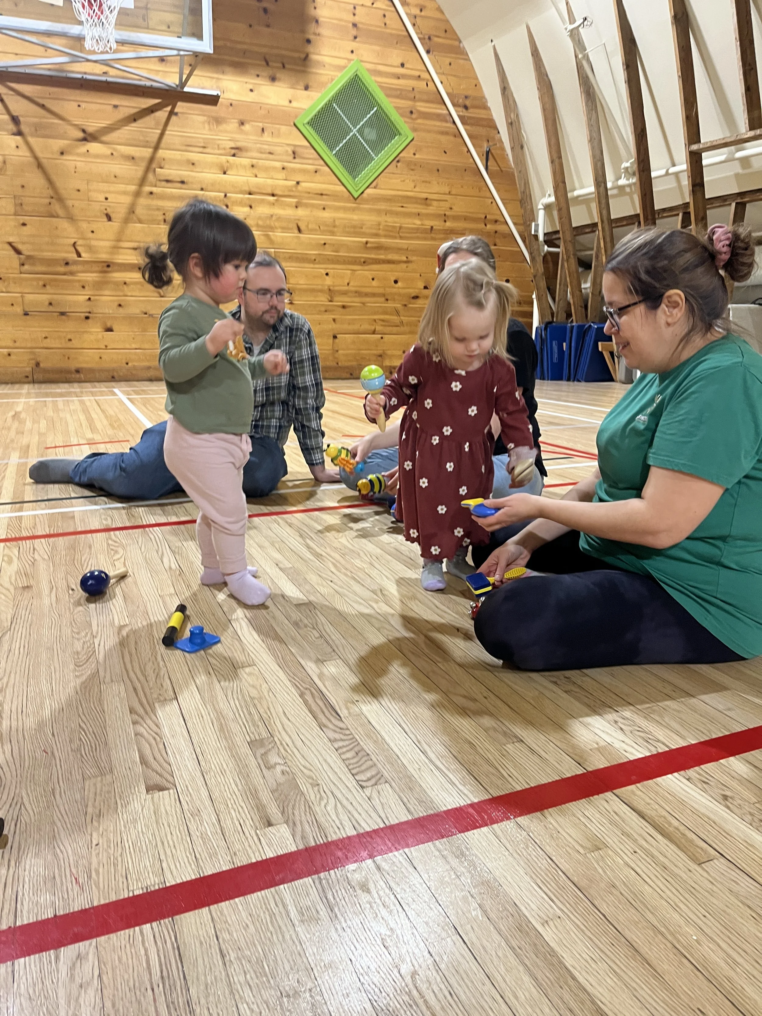 Christmas Zumbini party for families with babies and toddlers at the Shawnessy Barn