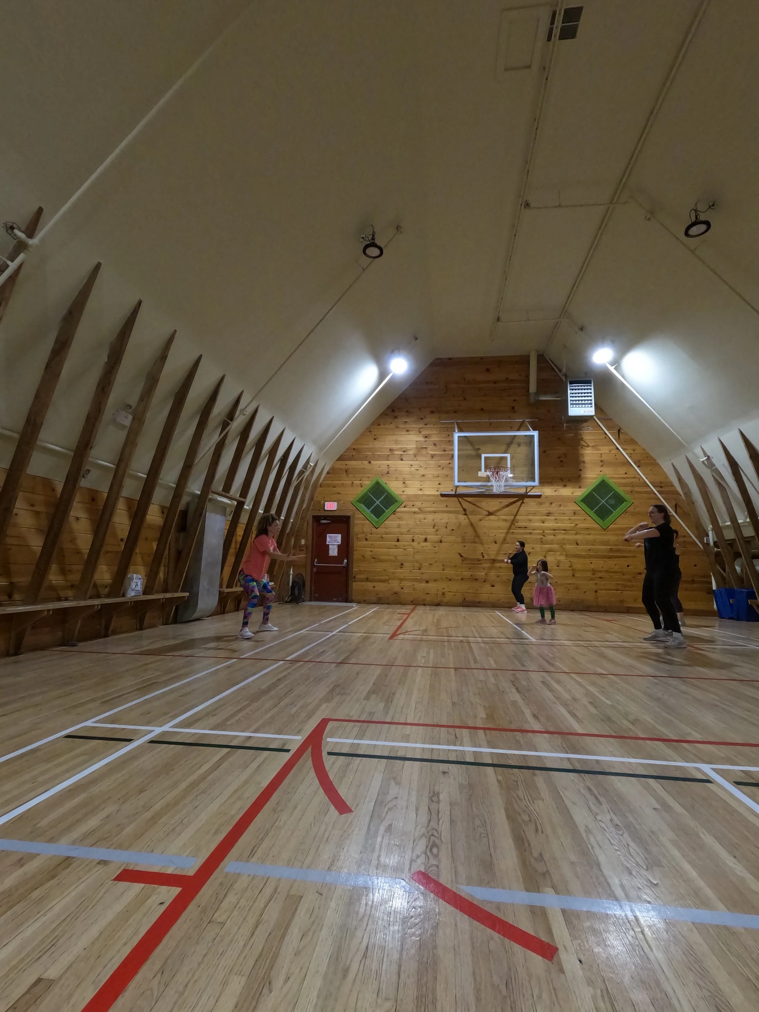 Fit Family Zumba dance fitness party at the Shawnessy Barn for families with kids ages 5 and older