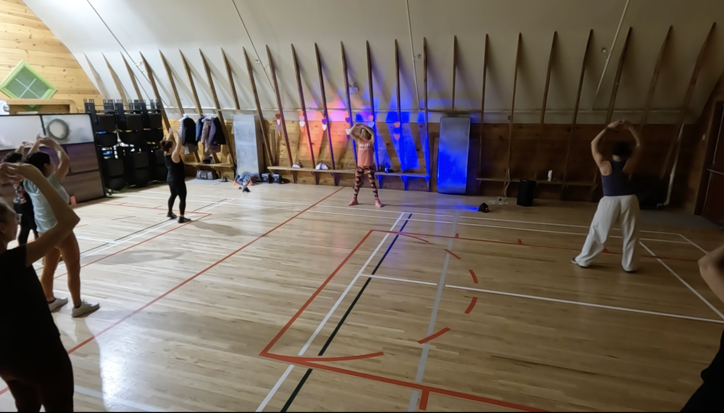 Valentine's Zumba party at the Shawnessy Barn