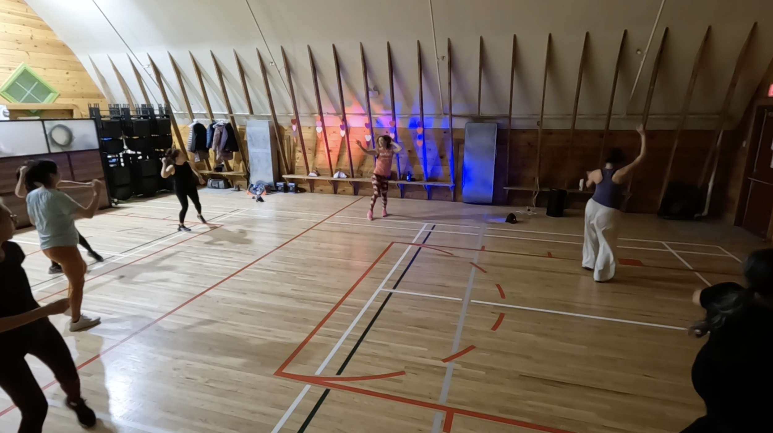 Valentine's Zumba party at the Shawnessy Barn