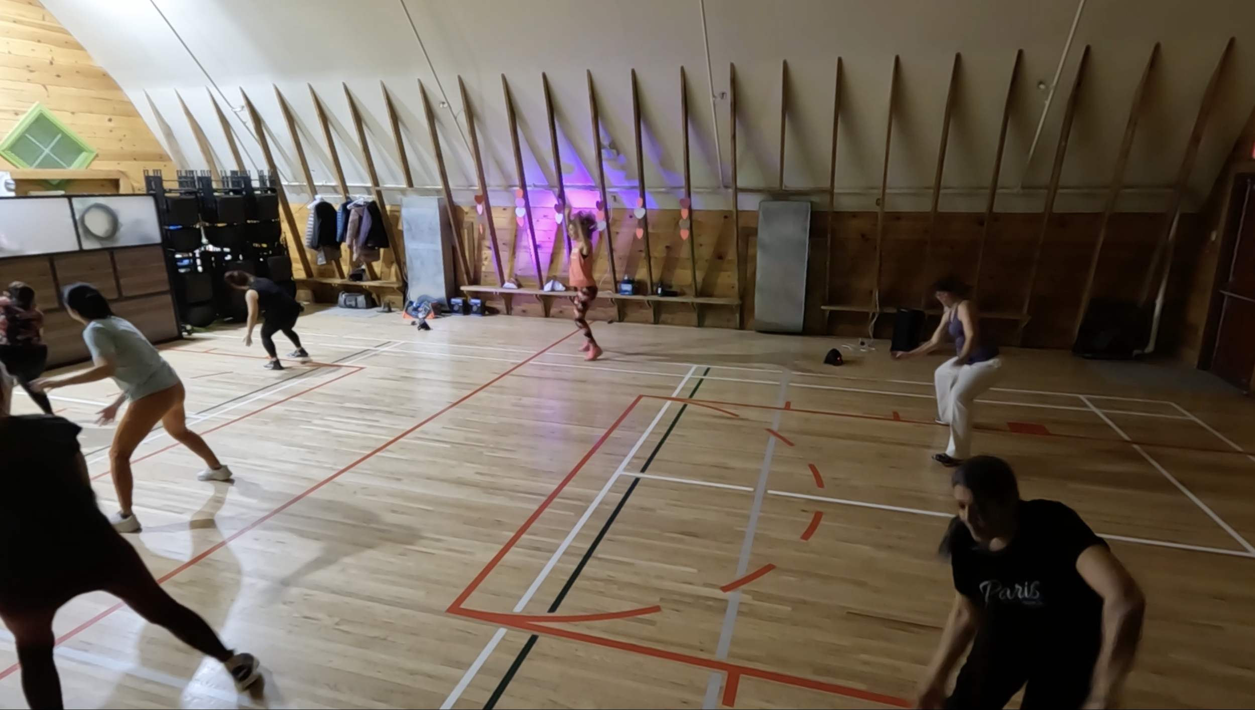 Valentine's Zumba party at the Shawnessy Barn