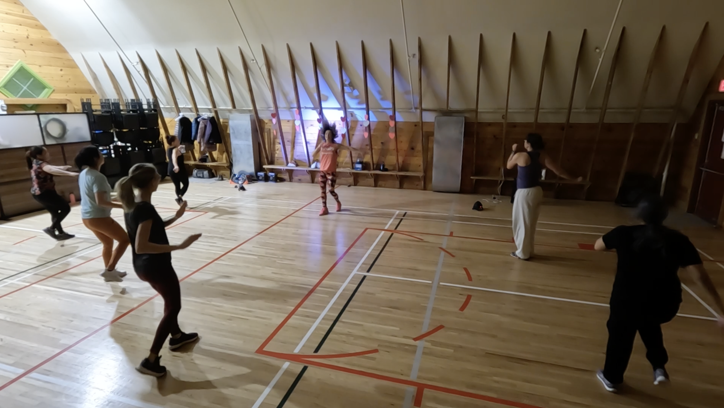 Valentine's Zumba party at the Shawnessy Barn