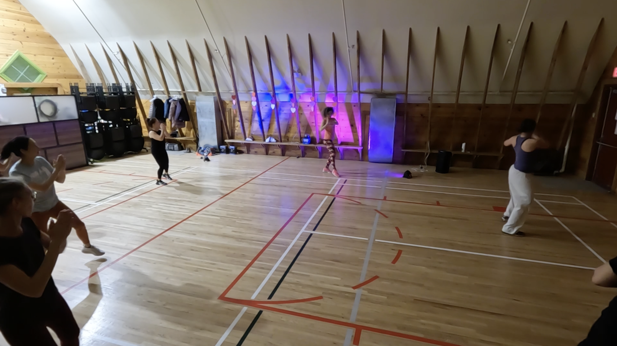 Valentine's Zumba party at the Shawnessy Barn