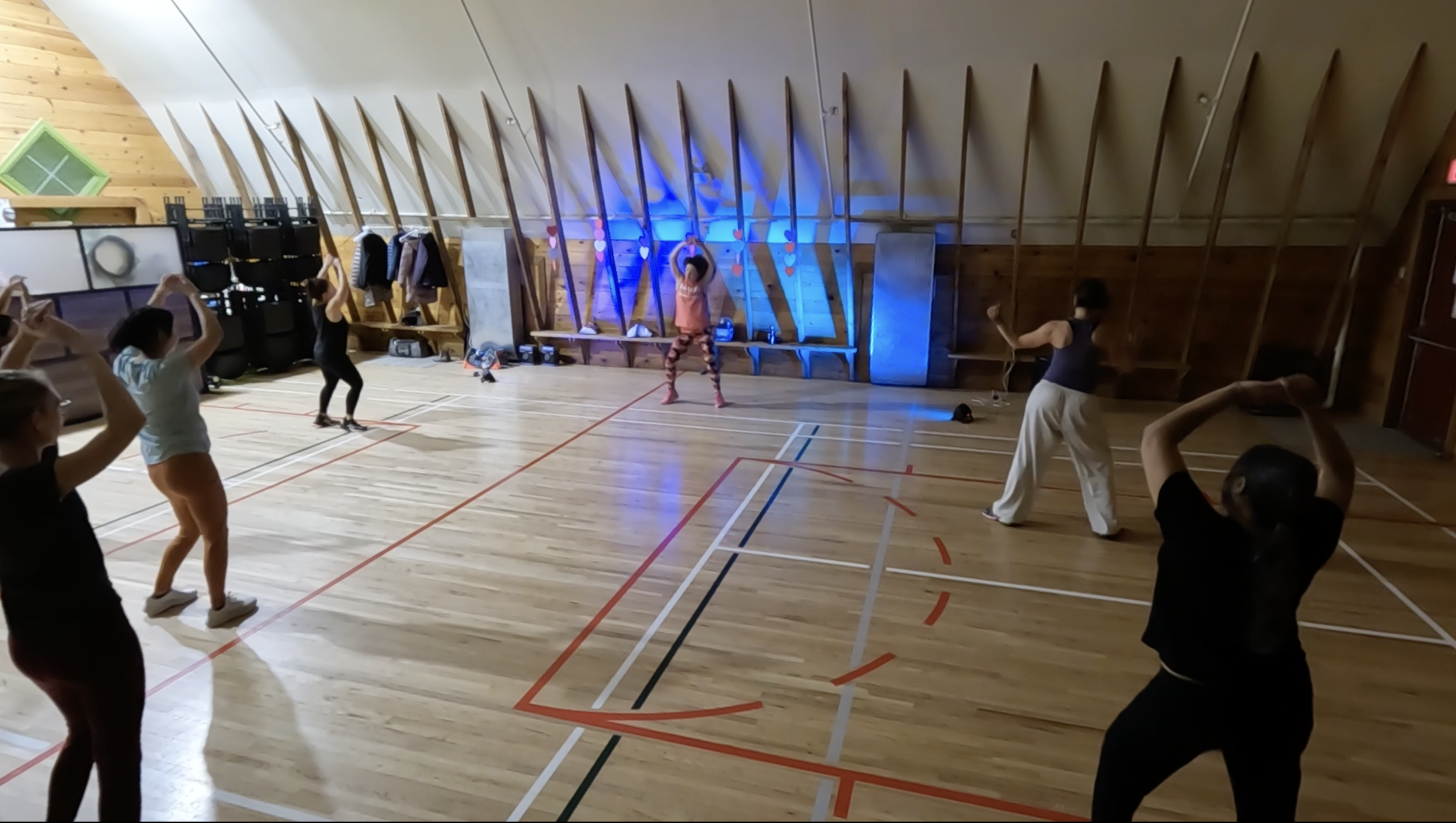 Valentine's Zumba party at the Shawnessy Barn