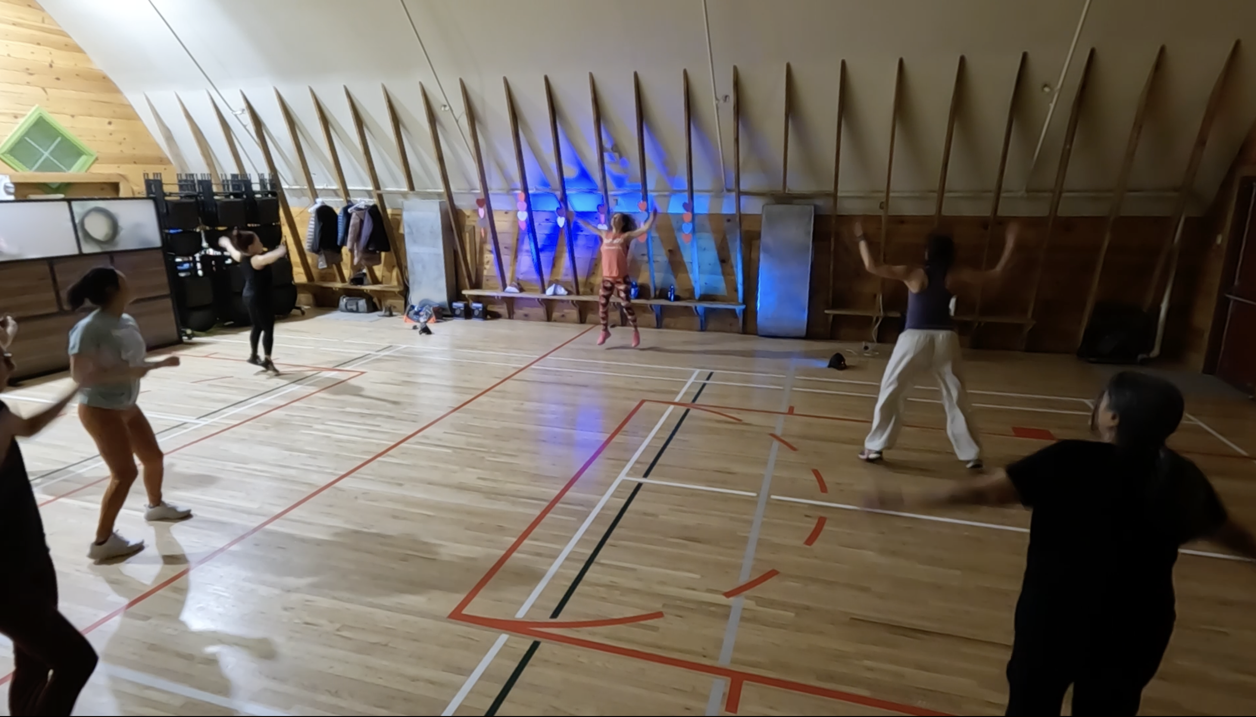 Valentine's Zumba party at the Shawnessy Barn