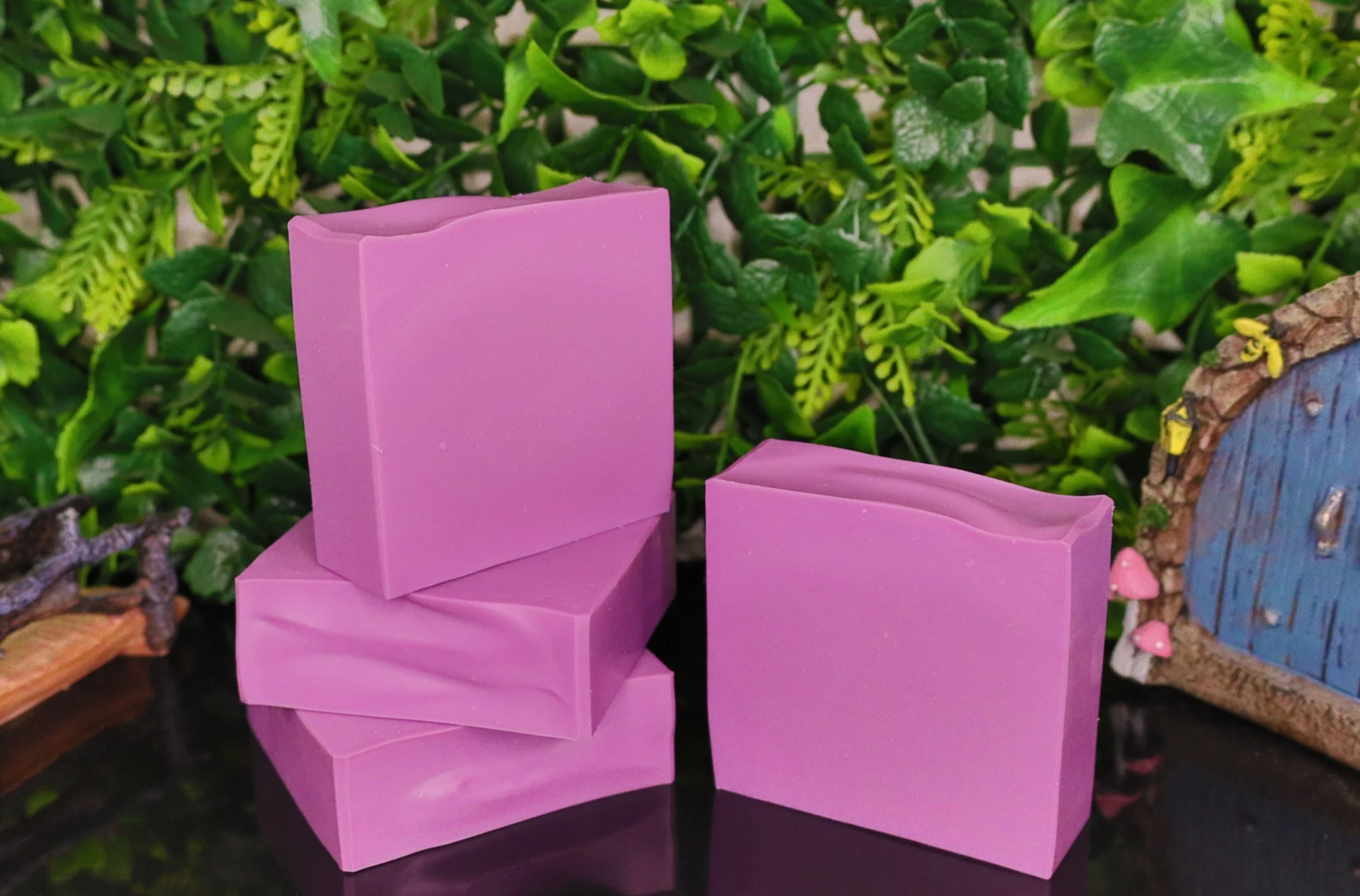 Black Raspberry & Vanilla Goats Milk Soap ~ Sweet & Fruity Collection ~ NAKED Single & Bulk Buy Soap Packs