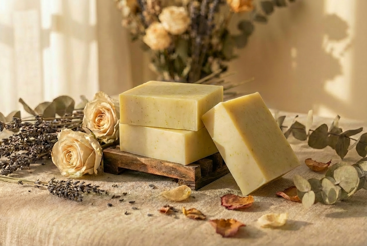 Soothing Aloe Vera Goats Milk Soap ~ Unscented Soap Collection ~ NAKED Single & Bulk Buy Soap Packs