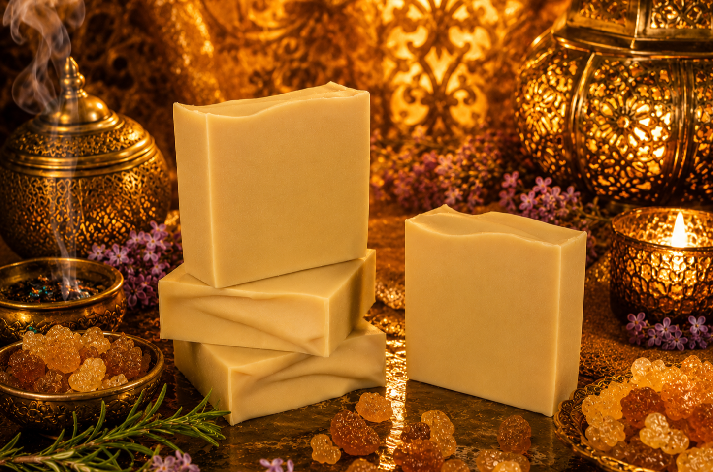 Golden Ember Goats Milk Soap ~ Earth Essence Collection ~ NAKED Single & Bulk Buy Soap Packs