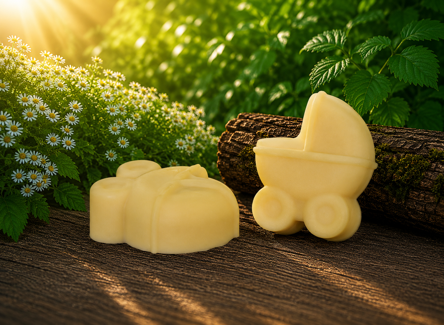 Unscented Goat Milk Soap – Baby Pram Novelty Soap – Baby Basics Collection – 70g