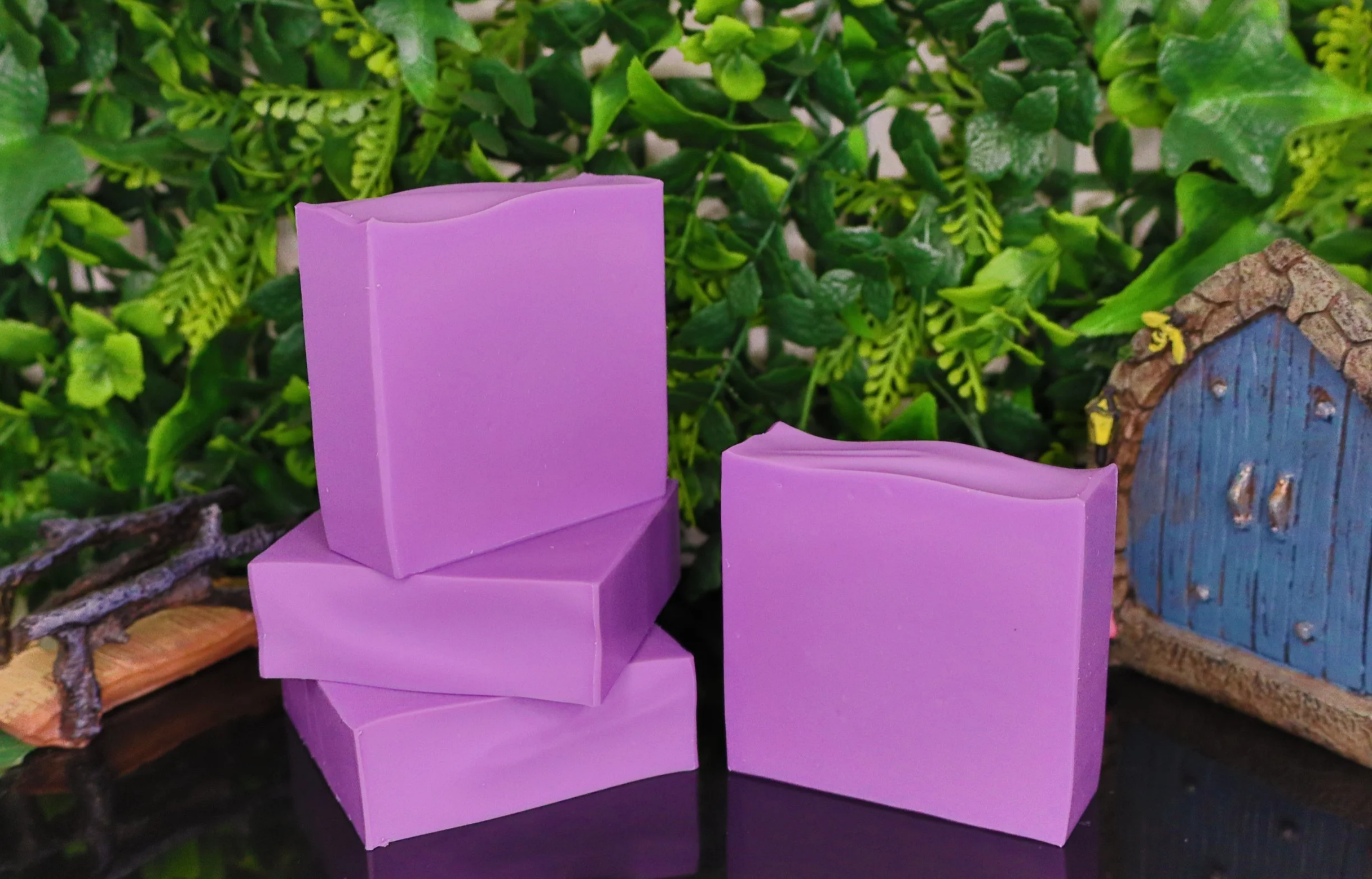 French Lavender Goats Milk Soap ~ Floral Favourites Collection ~ NAKED Single & Bulk Buy Soap Packs