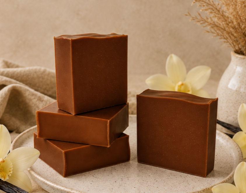 Sweet Vanilla Goats Milk Soap ~ Sweet Indulgence Collection ~ NAKED Single & Bulk Buy Soap Packs