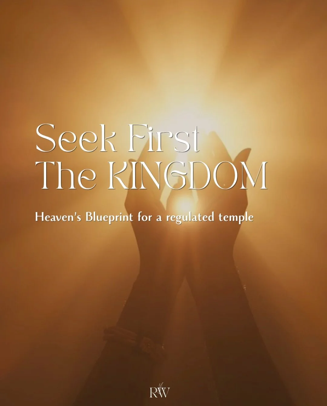 Through Adonai&rsquo;s wisdom, order came into this world.

Therefore it only makes sense that when we seek to restore the order of our own temple&rsquo;s that we would start by seeking Him and His Kingdom. 

The Bible is a divinely inspired blueprin