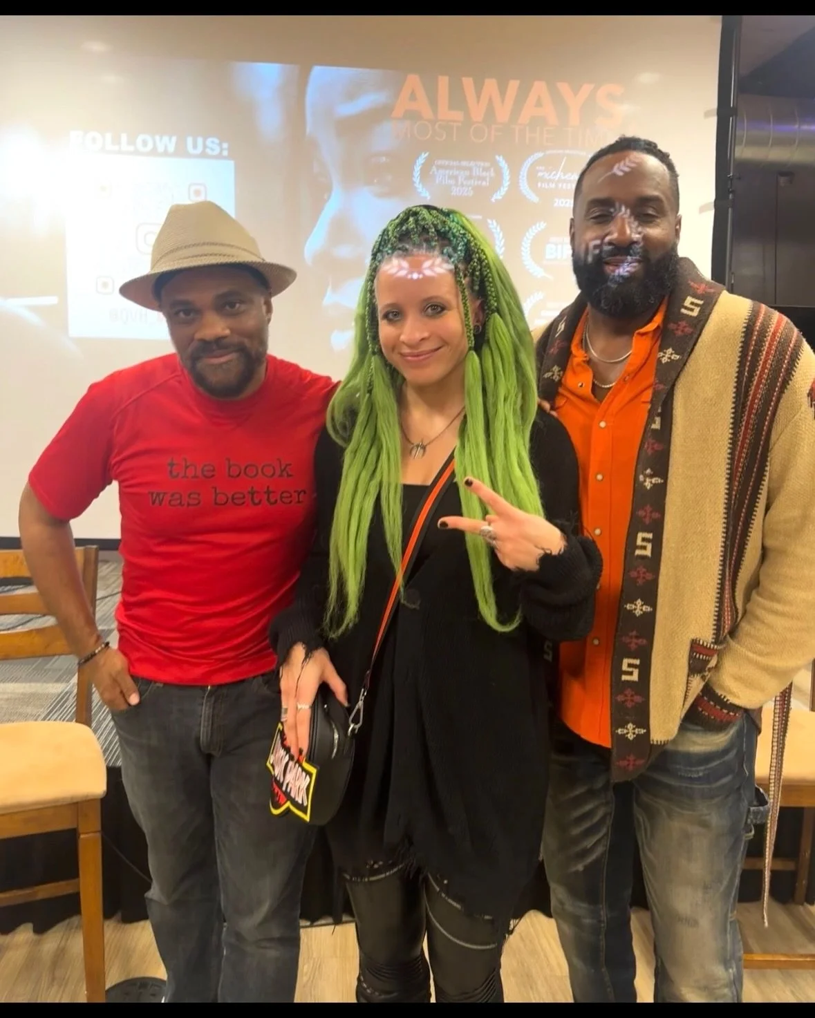 Attended an INCREDIBLE showing last night of 
&ldquo;Always, Most of the Time&rdquo;&mdash;a phenomenal short film by the great @ralanwrites in collaboration with Victor V. Hogan II/ @qvh_media!!! 🎥🎬🍿✨🏆
An insightful story with an even more inspi