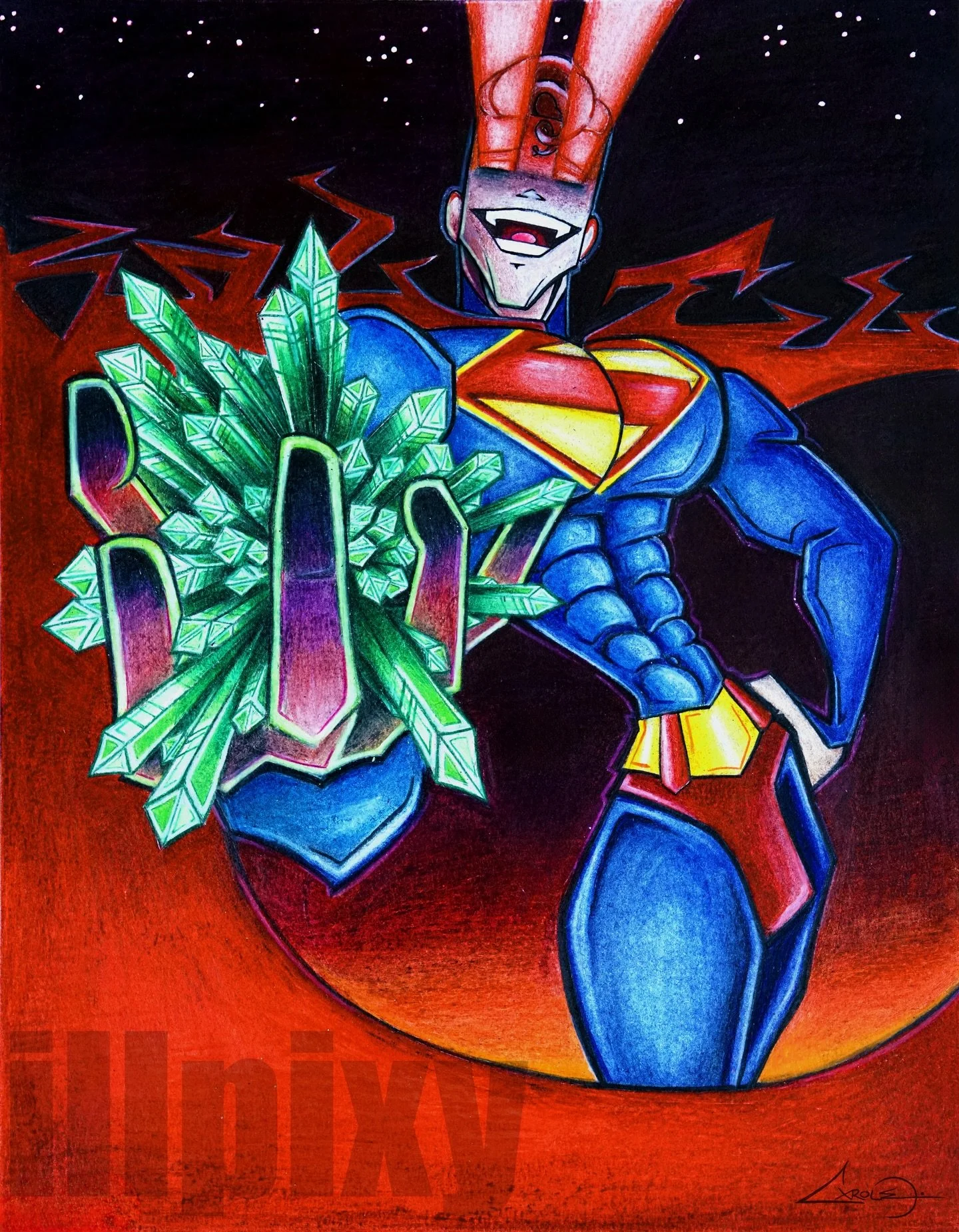 &ldquo;KAL-EL&rdquo; 
Pencil, ink and acrylic on Bristol 
.
.
.
.
.
#art #arte #artist #studio #drawing #pencil #ink #acrylic #paint #pen #superman #dc #comics #kalel #krypto #graffiti #hiphop #style #myart #original #characterdesign #edgy #fashion #