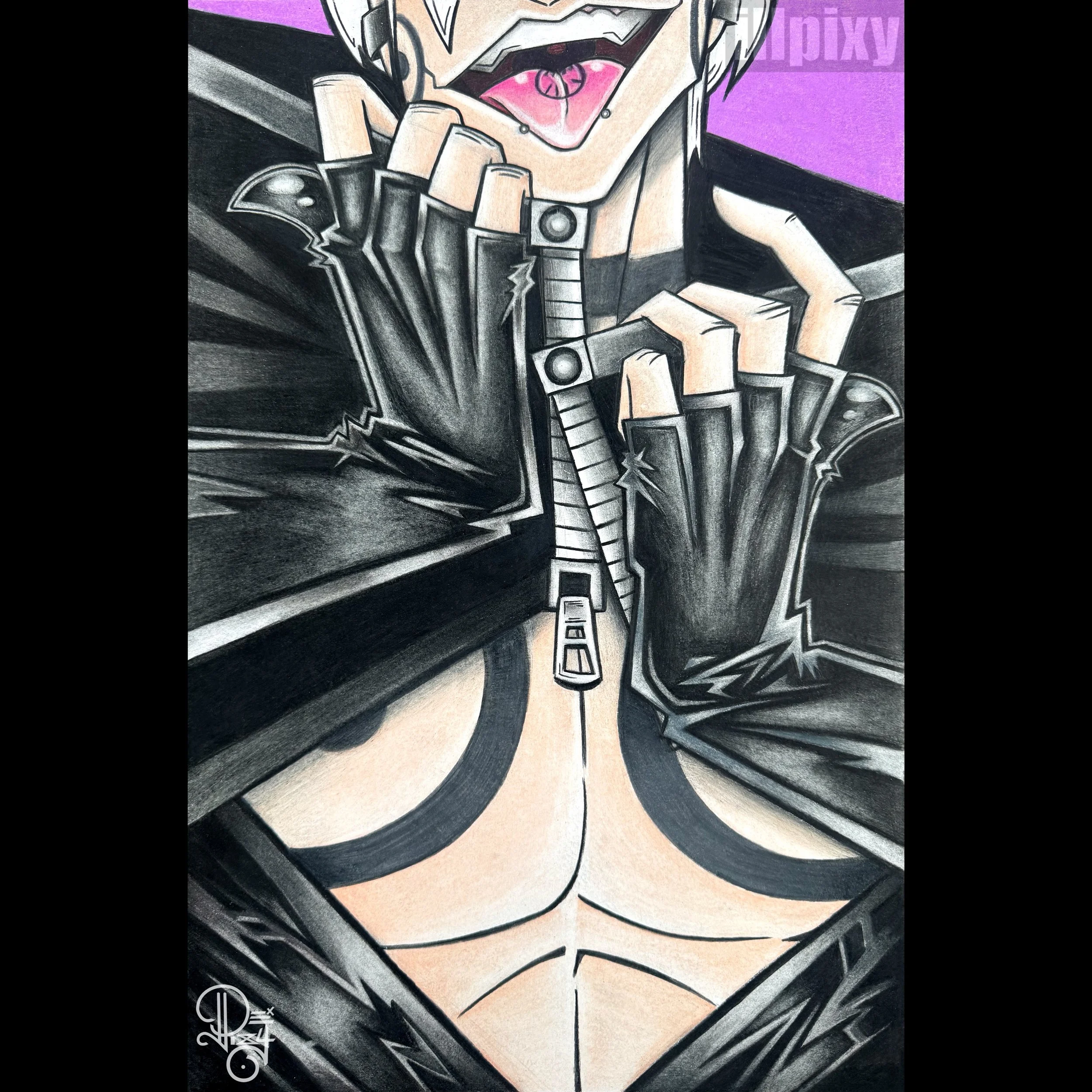 &ldquo;Don&rsquo;t Move.&rdquo;
📢🤫🤐🍣💜
.
Toge Inumaki (my fav)
#jujutsukaisen 
.
.
.
.
.
#art #style #anime #fanart