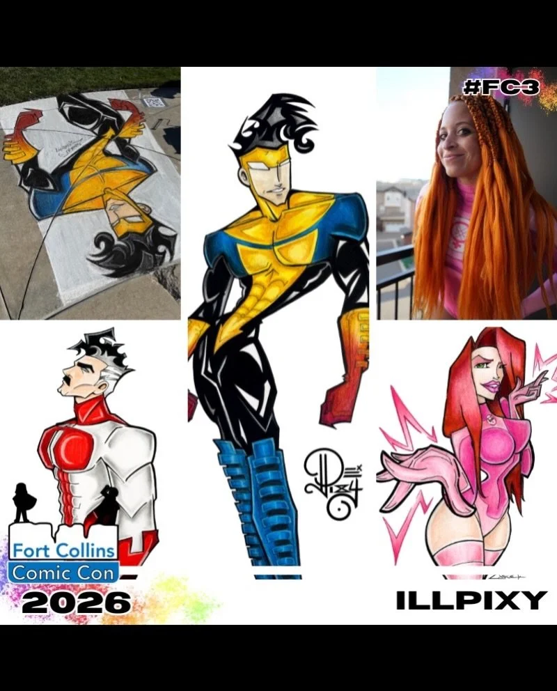 #FOCOCOMICCON is in 2 DAYS!!! 
COME SAY HEY &bull; BUY MY ART 🤟🤟🤟
Find Itadori/Sukuna @ BOOTH U2 💗🔥🫯
.
FORT COLLINS COMIC CON
August 14 - August 16, 2026
Fort Collins Senior Center
Buy your tix @fococomiccon (link in description) 🎟️ 
.
.
.
#fo