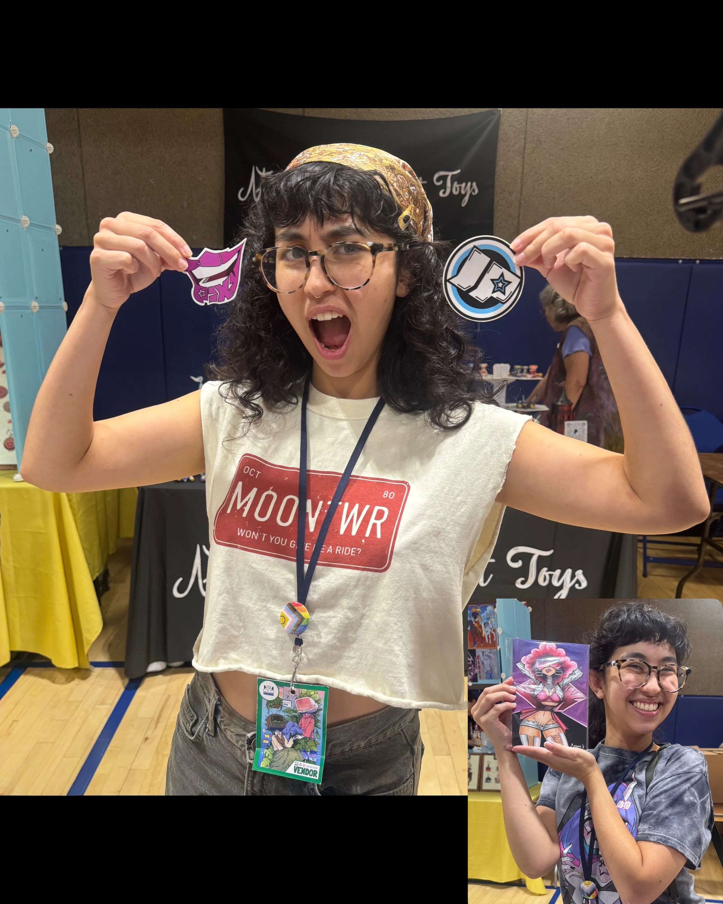 🚀 FORT COLLINS COMIC CON!!! 🚀 
.
Huge heartfelt thank you to everyone who stopped by (and shopped a little 😉)! I am forever grateful for your positive energy and support 🤟🤟🤟🙏🙏🙏🙏
.
Please please please send me a message if I forgot to tag yo