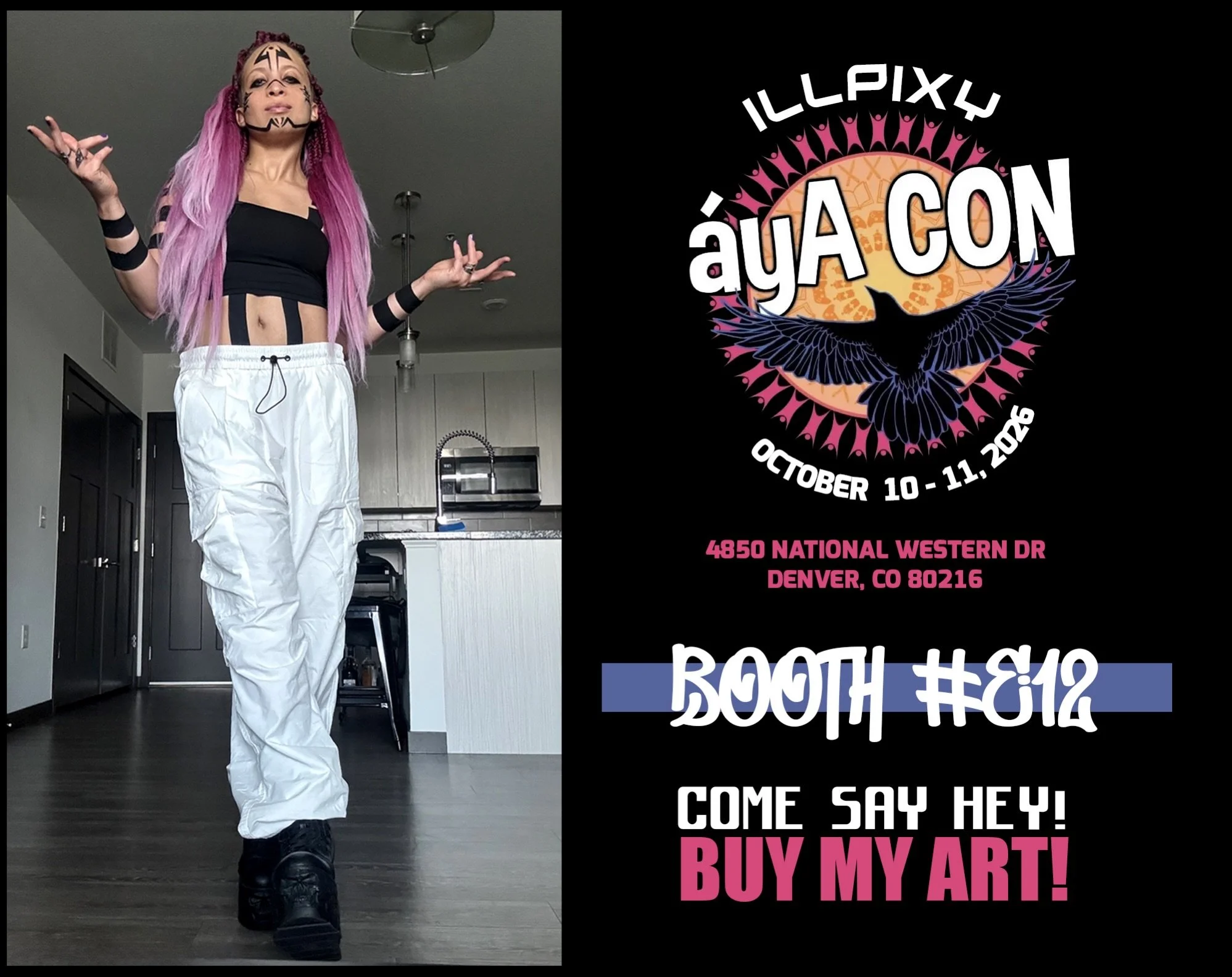 🫡🫡SEE YOU THIS WEEKEND!🫡🫡
@ayacon_denver 
.
.
.
COME SAY HEY - BUY MY ART! 🤟🤟🤟
BOOTH E12!!! ✍️🖼️🛍️
.
.
.
AYACON
October 10 - 11, 2026
4850 National Western Dr &bull; Denver, CO 80216
Buy your tix @ayacon_denver (link in the description)
.
.
