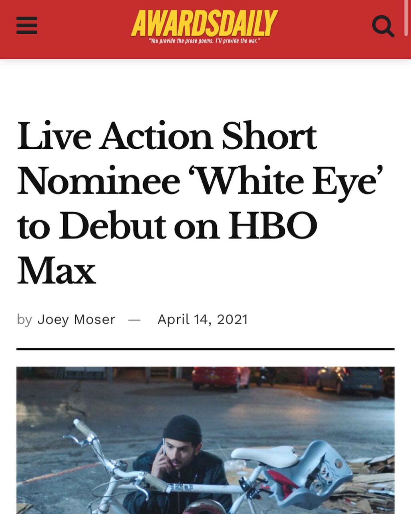 💫The Oscar Nominee White Eye released today on @hbomax ! 💫
.
.
Congrats to the team @tomer_16_ @white.eye.official @mizrahi.kobi @shiramhochman @danielgad @saar_mizrahi_ 
.
.
Sale operated by @eroinfilms 
.
.
#hbo #hbomax #whiteeye #oscarsnominee #