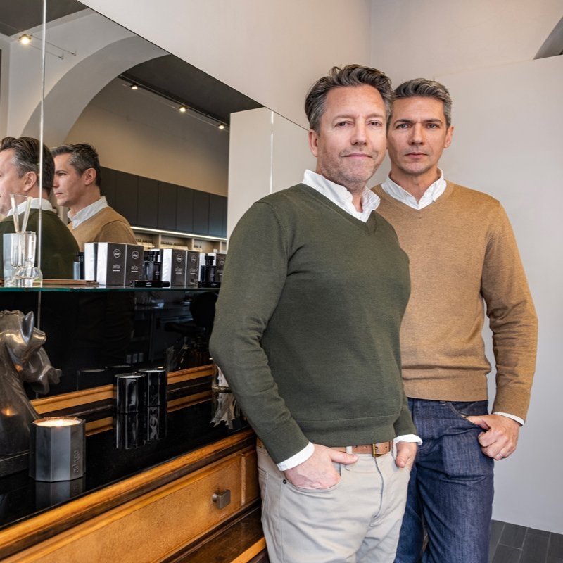 Christopher Draghi and Robert Dobay, founders of source adage fragrances
