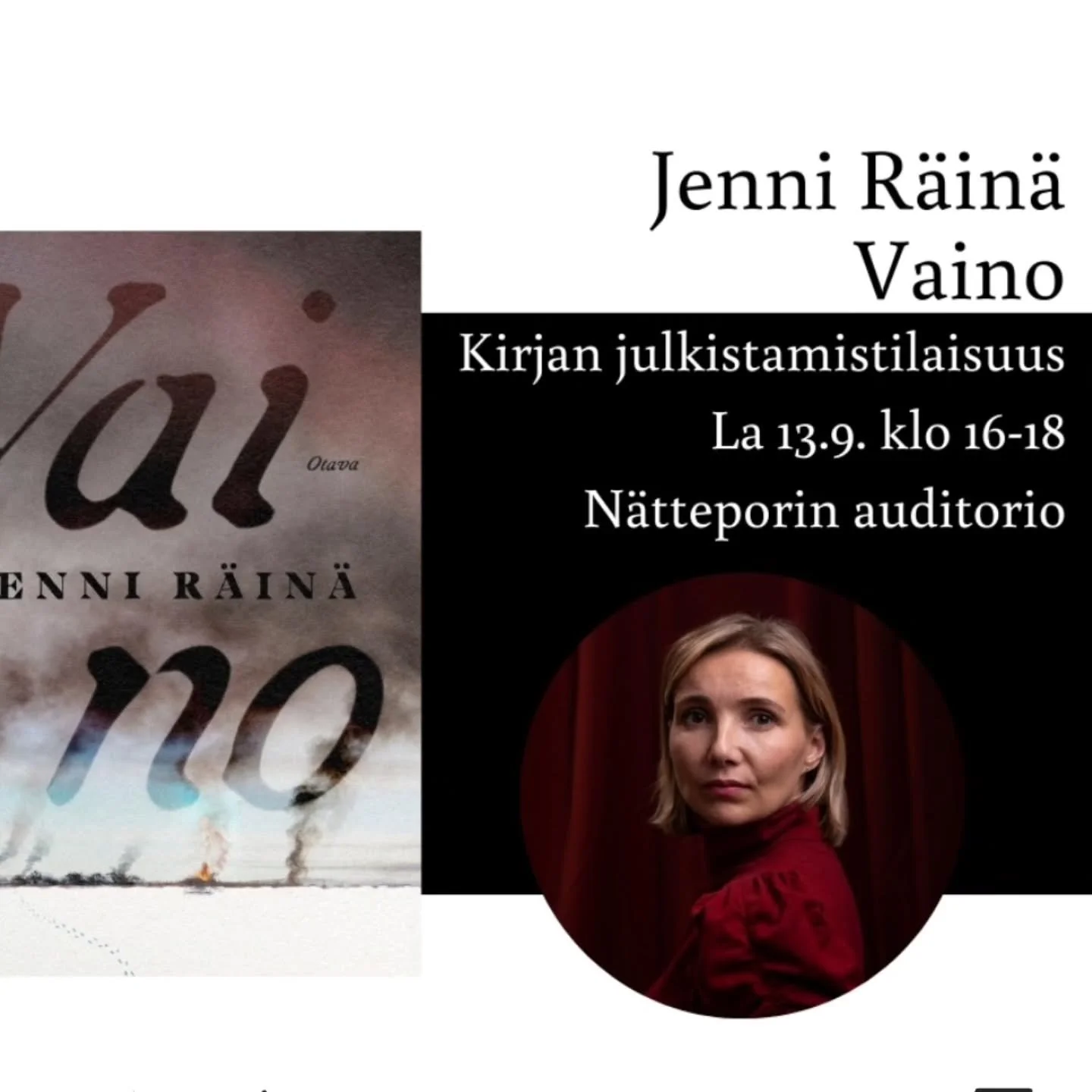 Yrit&auml;pp&auml; nyt t&auml;ss&auml; keskitty&auml; ty&ouml;viikkoon, kun mieli jo askartelee viikonlopun kuvioissa. L&auml;mpim&auml;sti siis tervetuloa Iin p&auml;&auml;kirjastolle lauantaina Vainon julkkareihin &amp; historiaturinoihin! Mukaan v