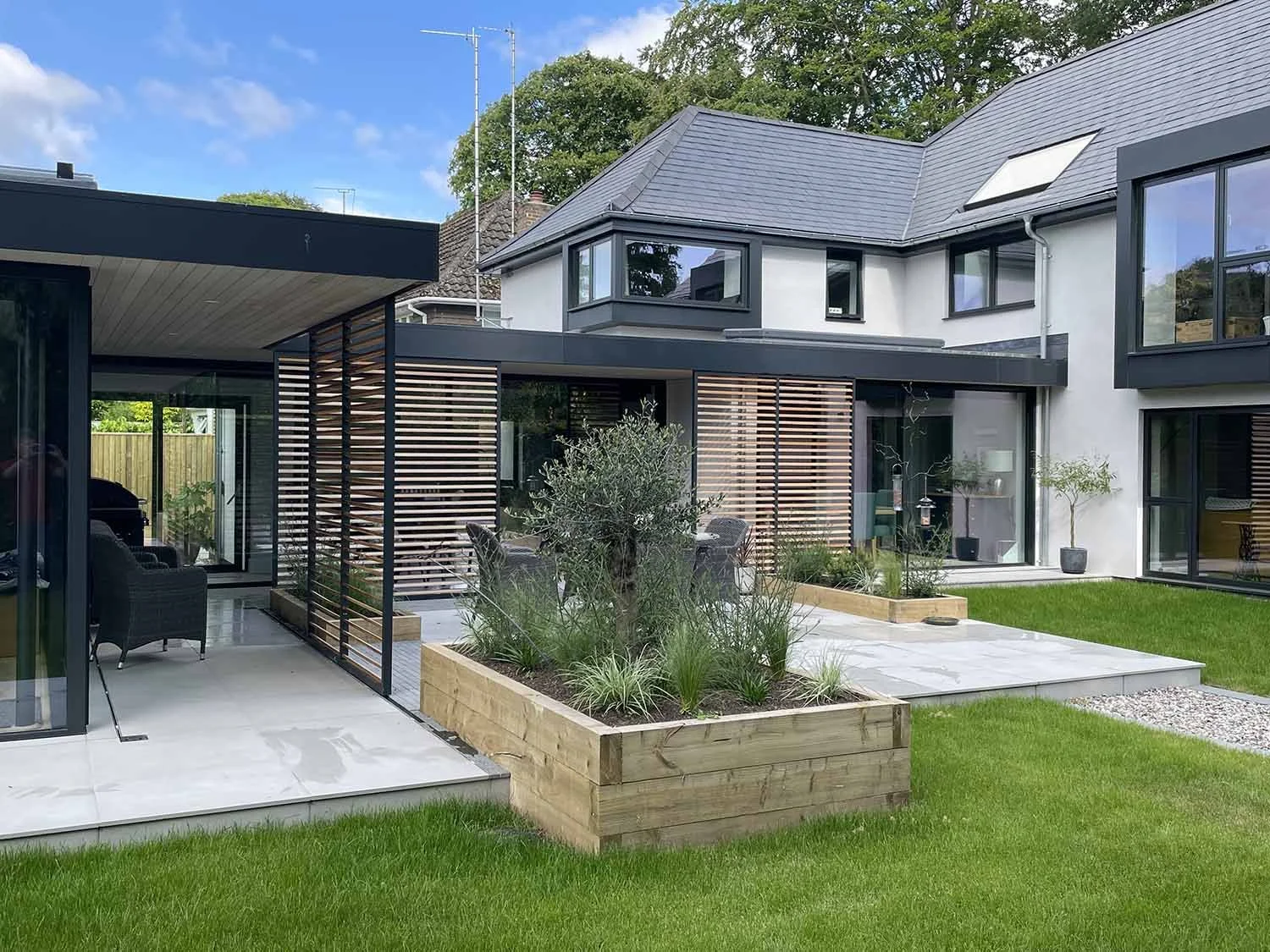 Sliding Louvre Doors - Supplied For a Beautiful Garden Space in Goring-On-Thames