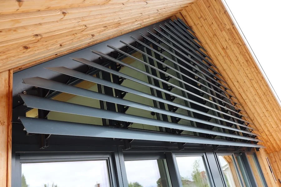 Sunshield 150E Louvre System Installed on Apex Window in The UKIMG_0063.JPG