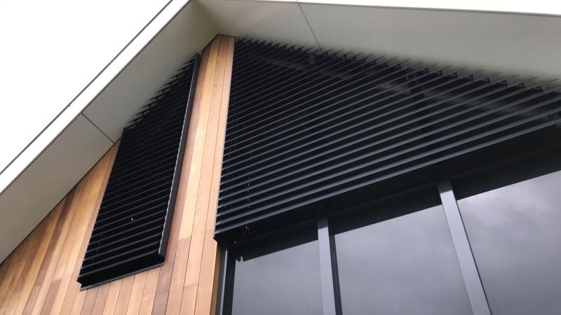 External Aluminium Louvres Built for UK Weather