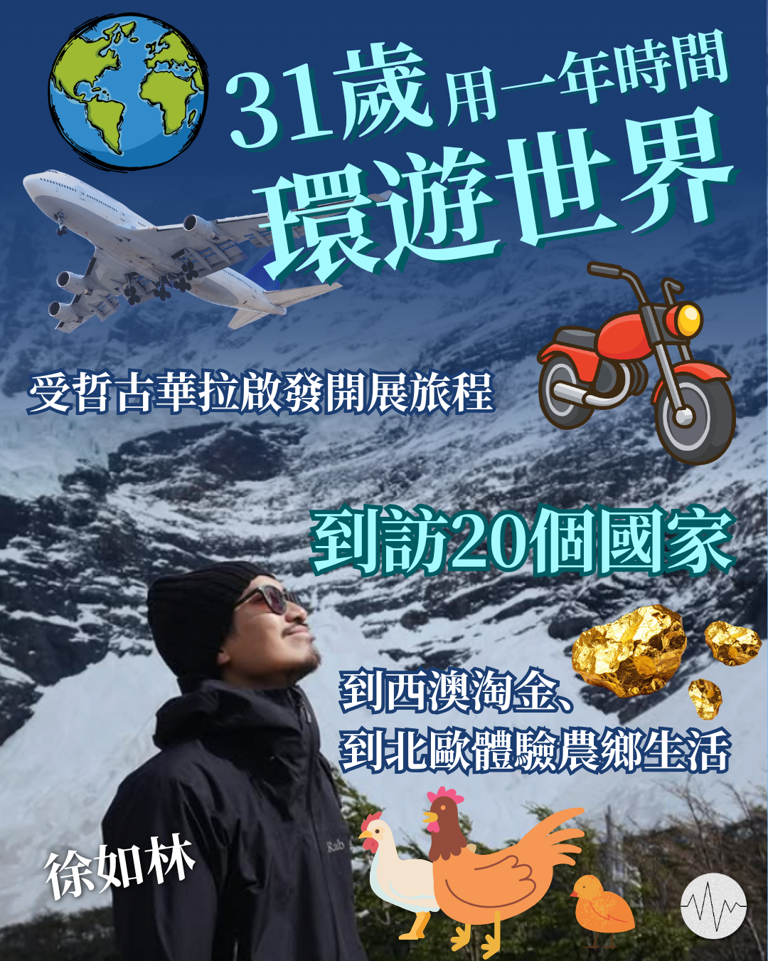 31歲用一年環遊世界 遊20國後更加珍惜自己的根——香港