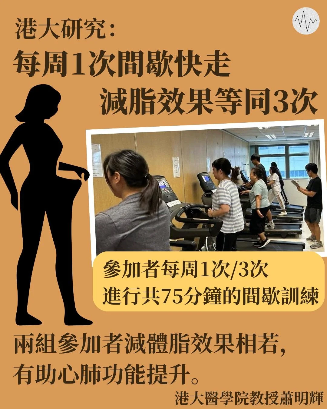 港大研究：每周1次間歇快走 減脂效果等同每周3次