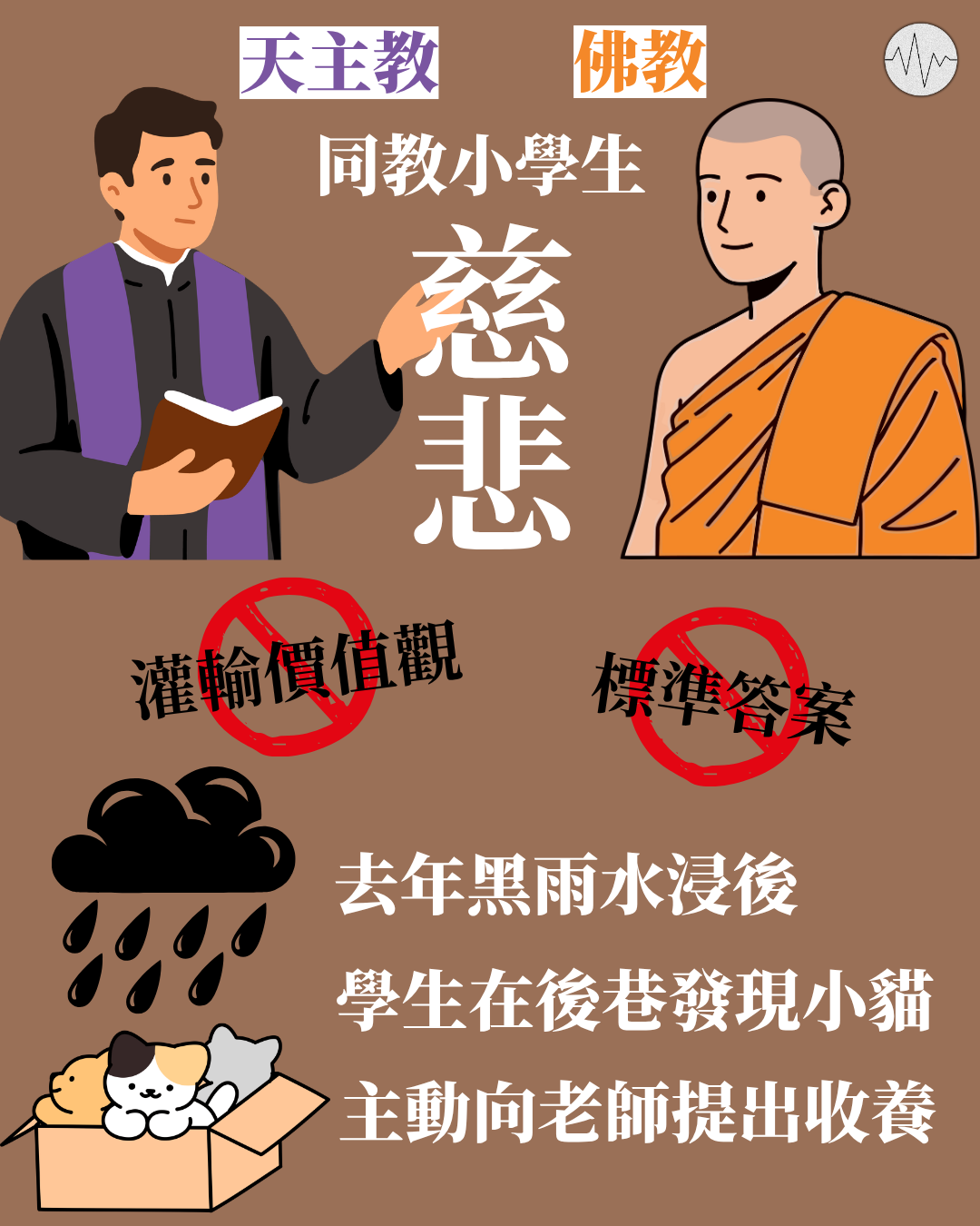 天主教、佛教學校同教小學生慈悲 盼沒標準答案